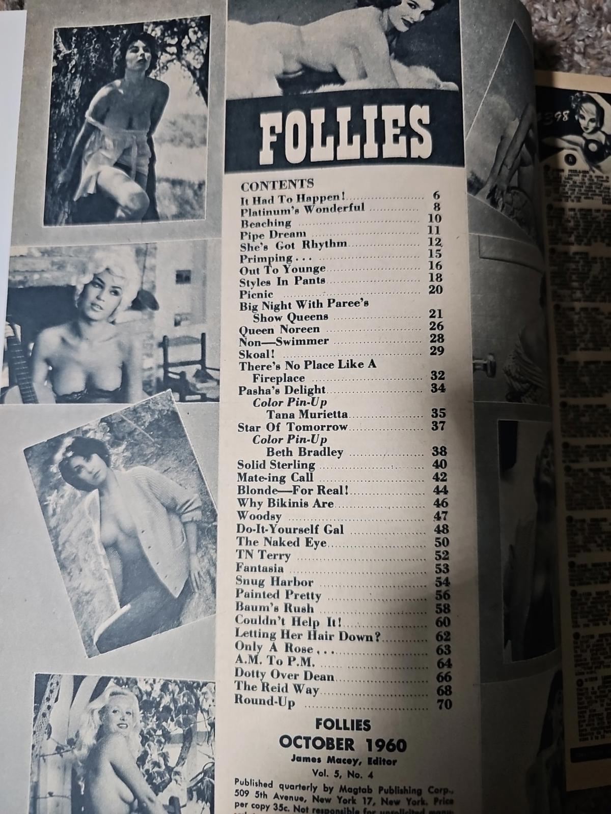Follies October 1960 Magazine Janice Lee