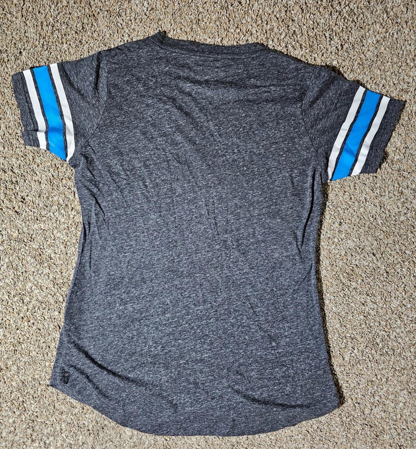 NWT Carolina Panthers NFL Team Apparel Deep Vneck Shirt M