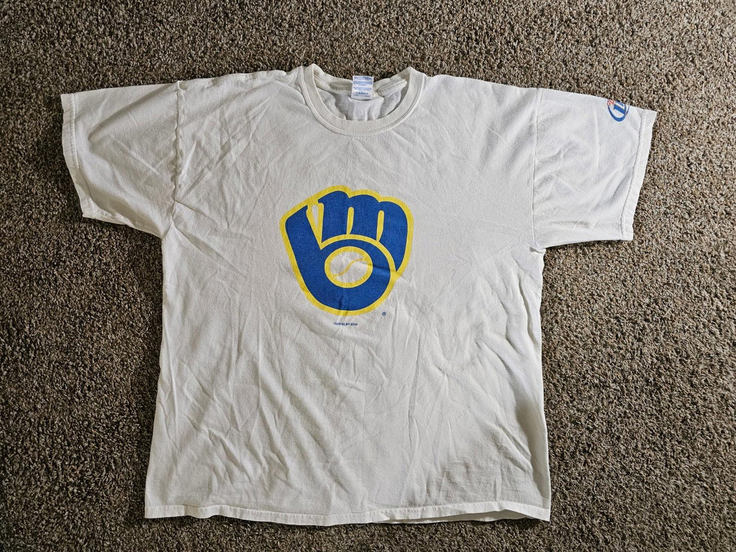 2008 MLB Milwaukee Brewers Miller Lite Tshirt XL