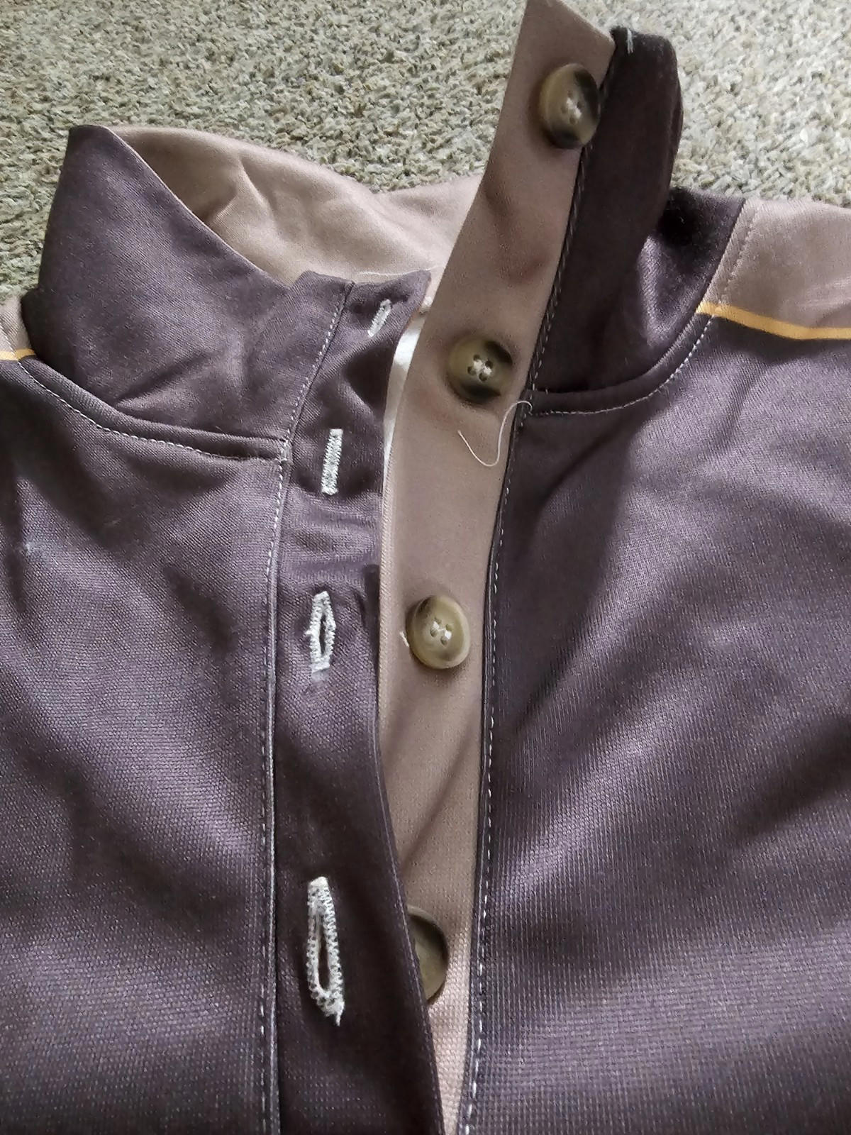 Buck Henley Sweater SEE MEASUREMENTS L/xl?