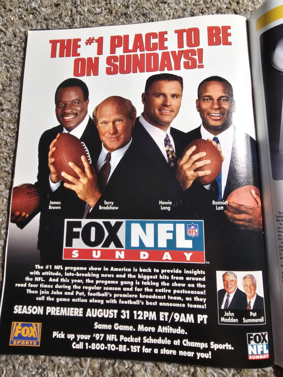 1997 GREEN BAY PACKERS NFL PROGRAM vs. NEW YORK GIANTS Camp Randall Madison WI