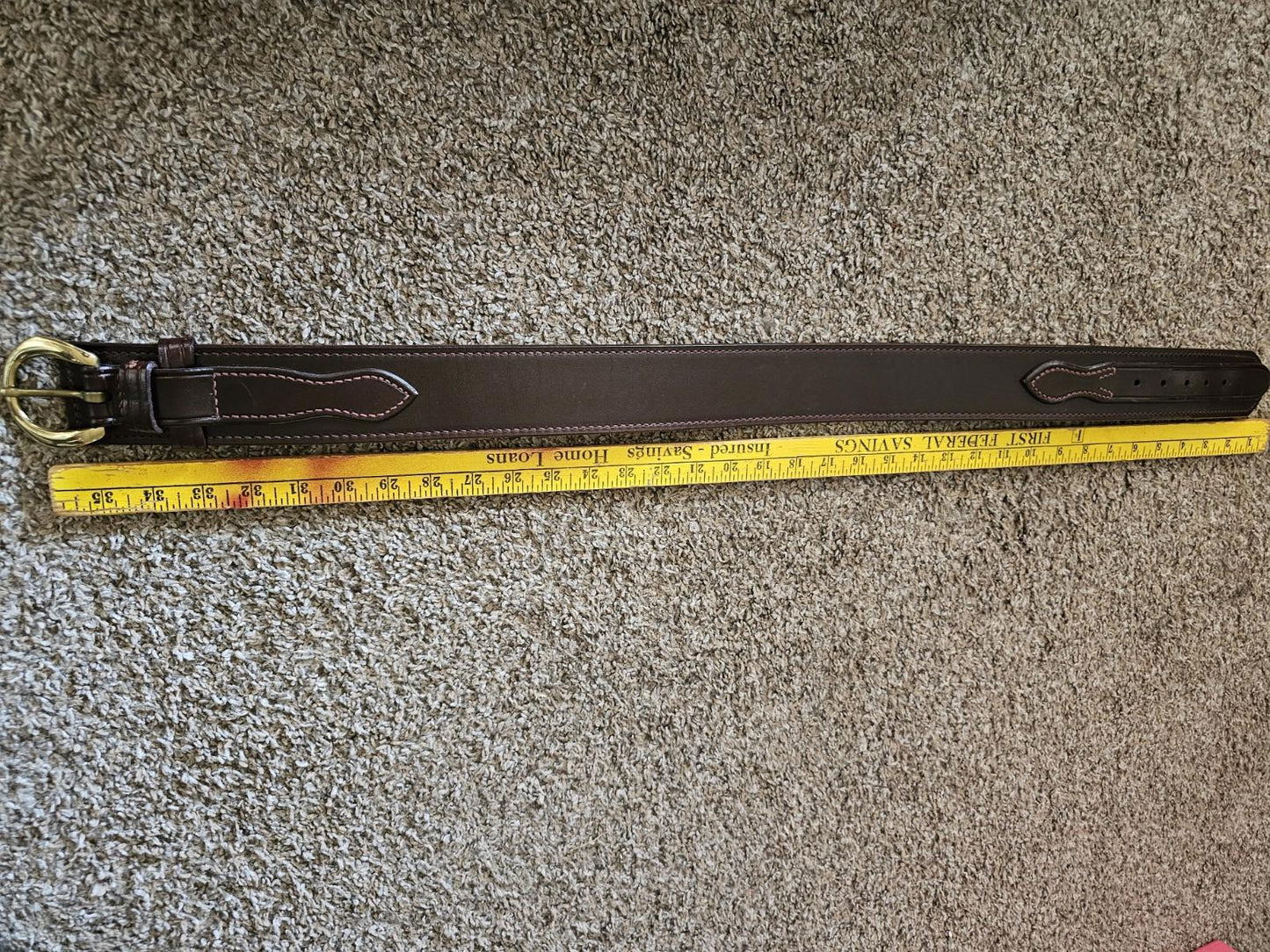 Don Hume B106 size 28 brown leather belt USA MADE