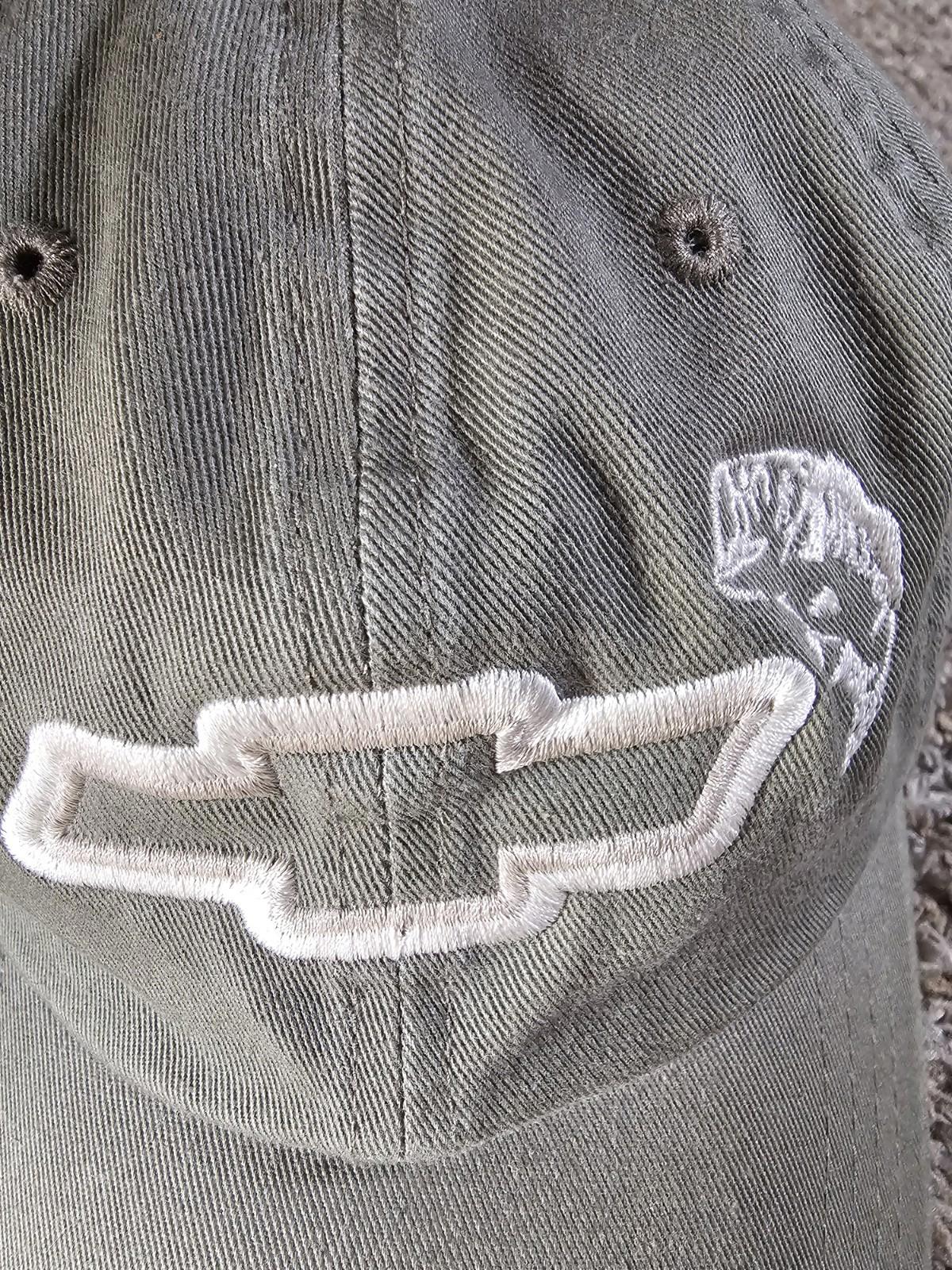 chevrolet logo largemouth bass strapback hat