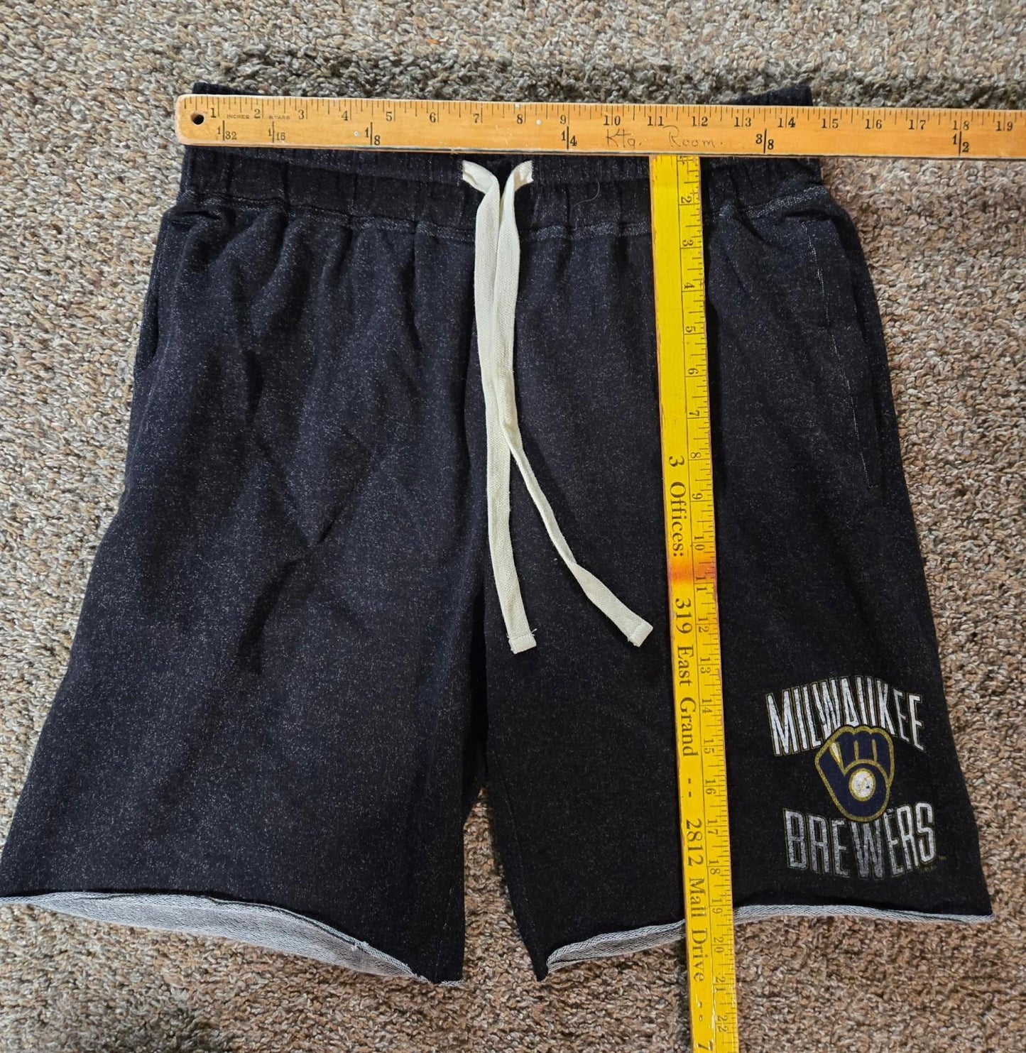 Concepts Sport Milwaukee Brewers Shorts Medium Drawstring