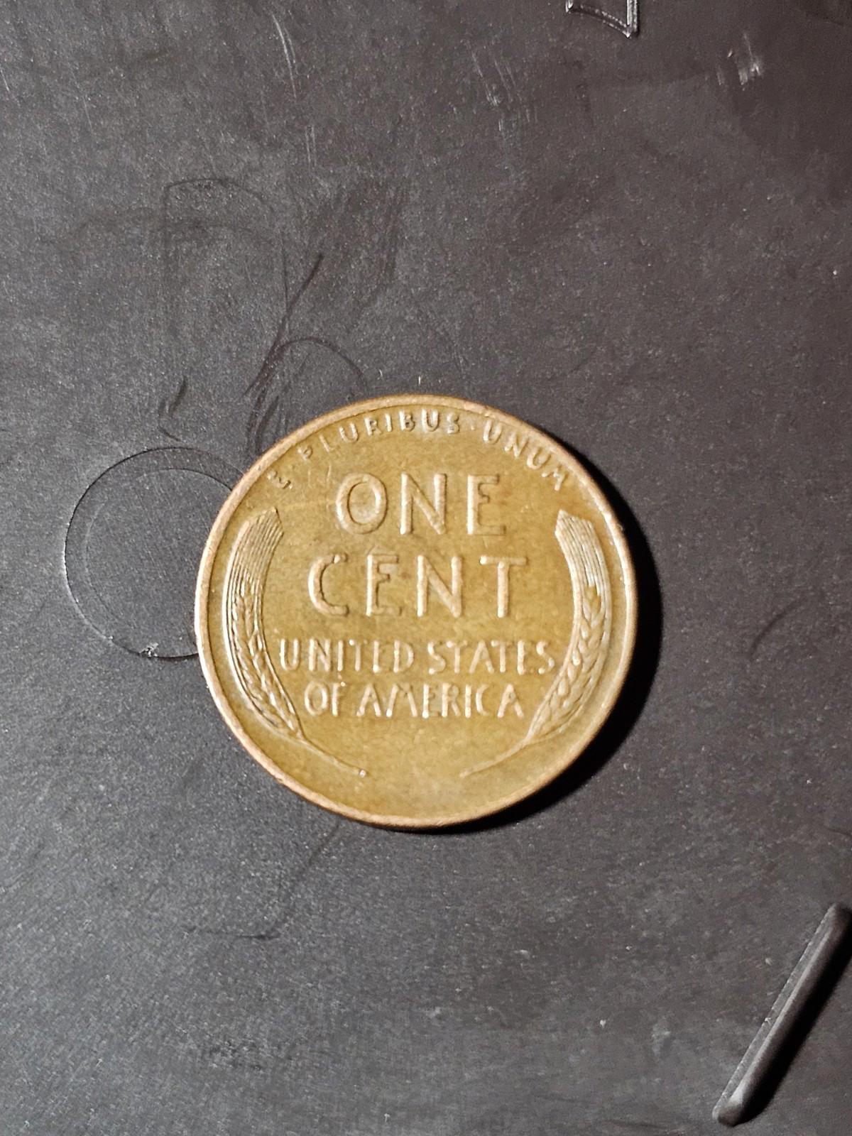ERROR 1945 D Lincoln Wheat Penny Error “L” Touching The Ring