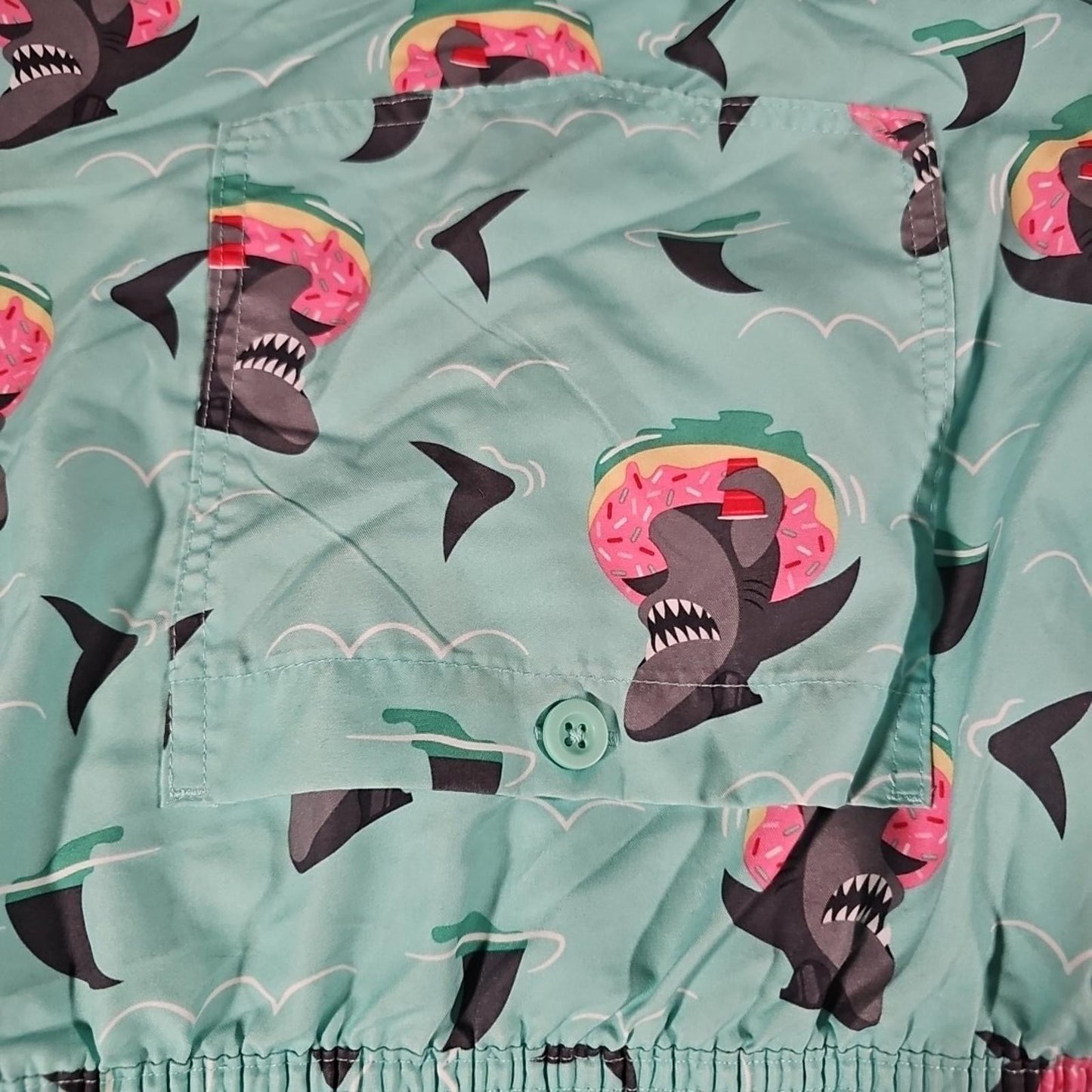 No Boundaries 3XL Sharks Donuts Swim Trunks