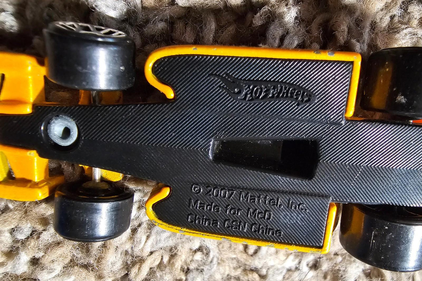 Hot Wheels McDonalds RACE Car Red Yellow Car 1/64 Scale Die cast