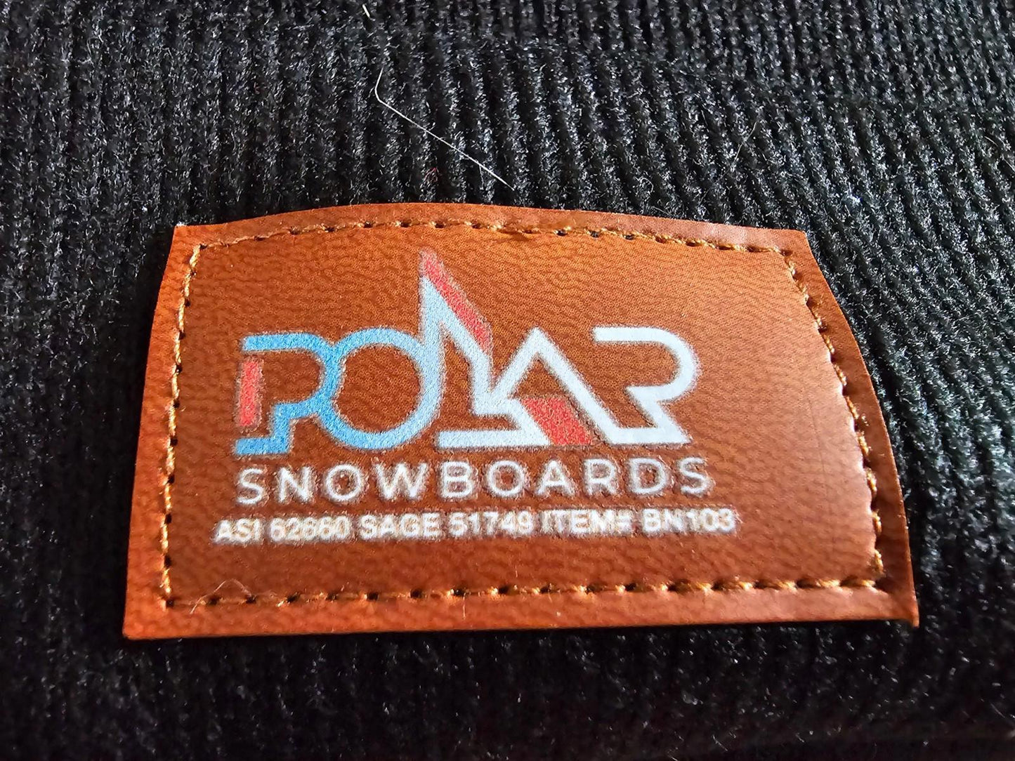 Polar Snowboards winter hat beanie 100% Acrylic