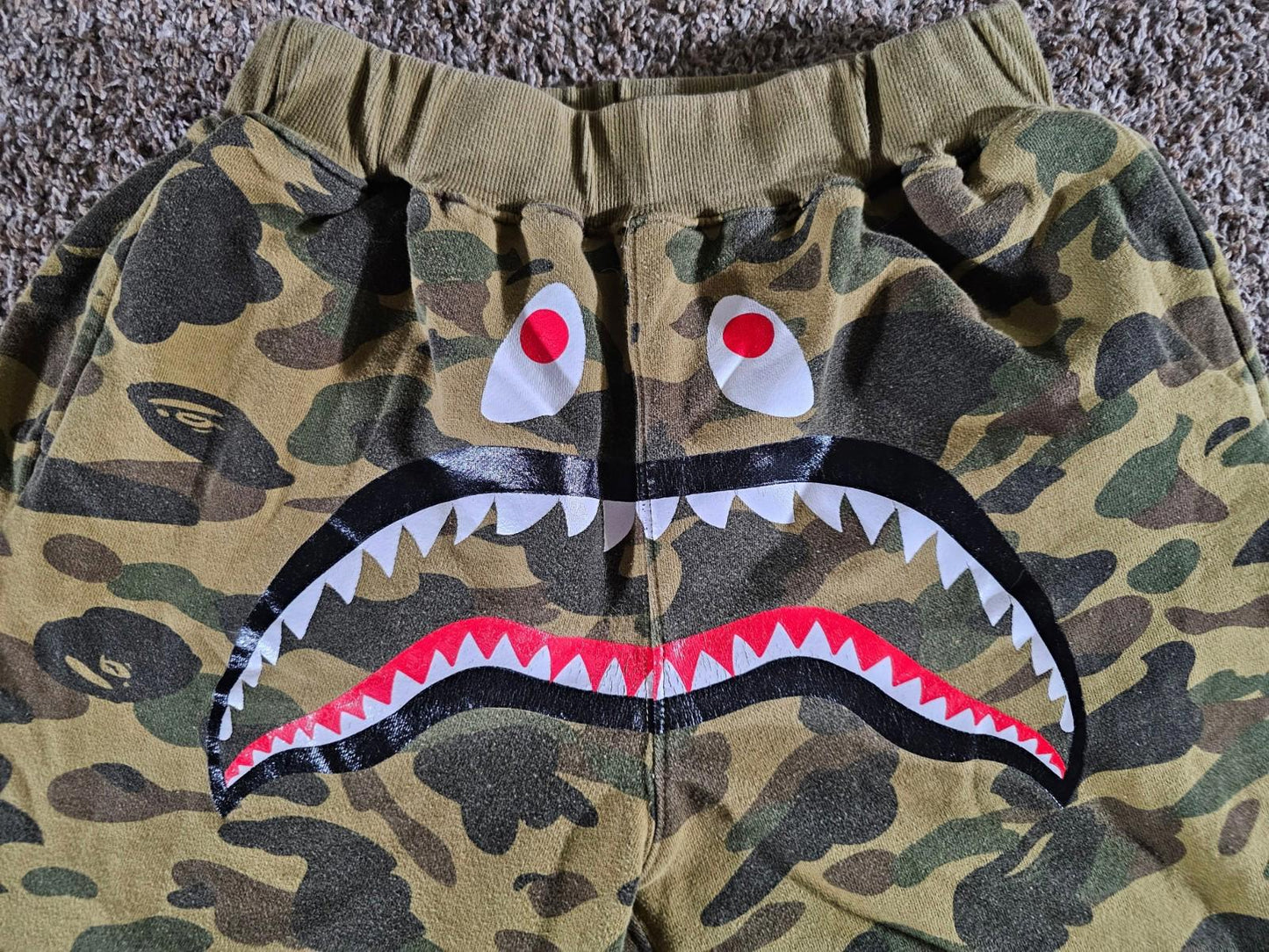 A Bathing Ape Camo Sweat Shorts BAPE Streetwear XL No string