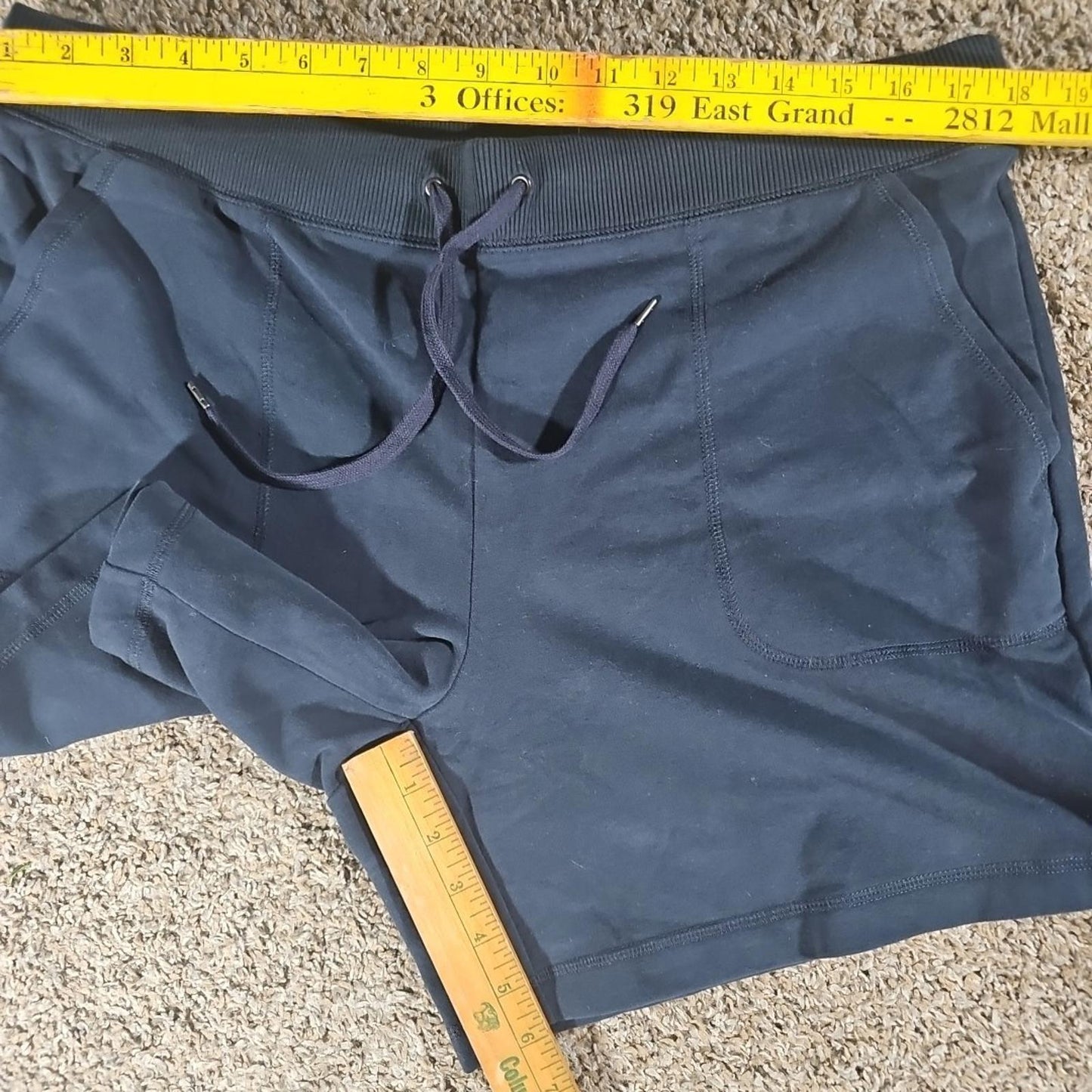 LL BEAN Ultrasoft Sweats 6" Navy Blue Shorts