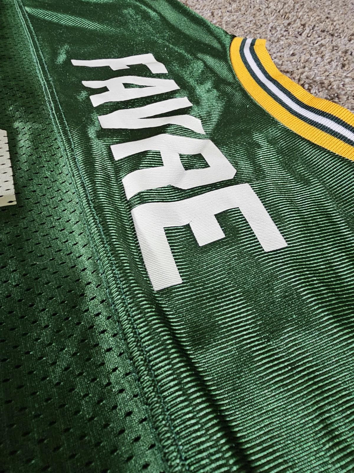 Vintage Logo Brett Favre NFL Football Jersey Youth XL 18-20