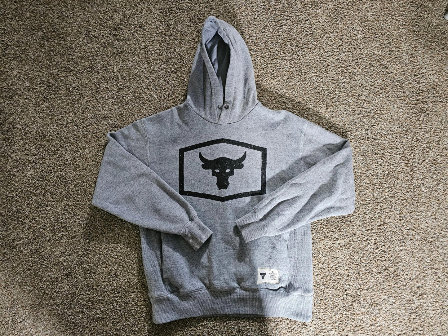 Under Armour Mens Project Rock Hoodie Blood Sweat Respect S