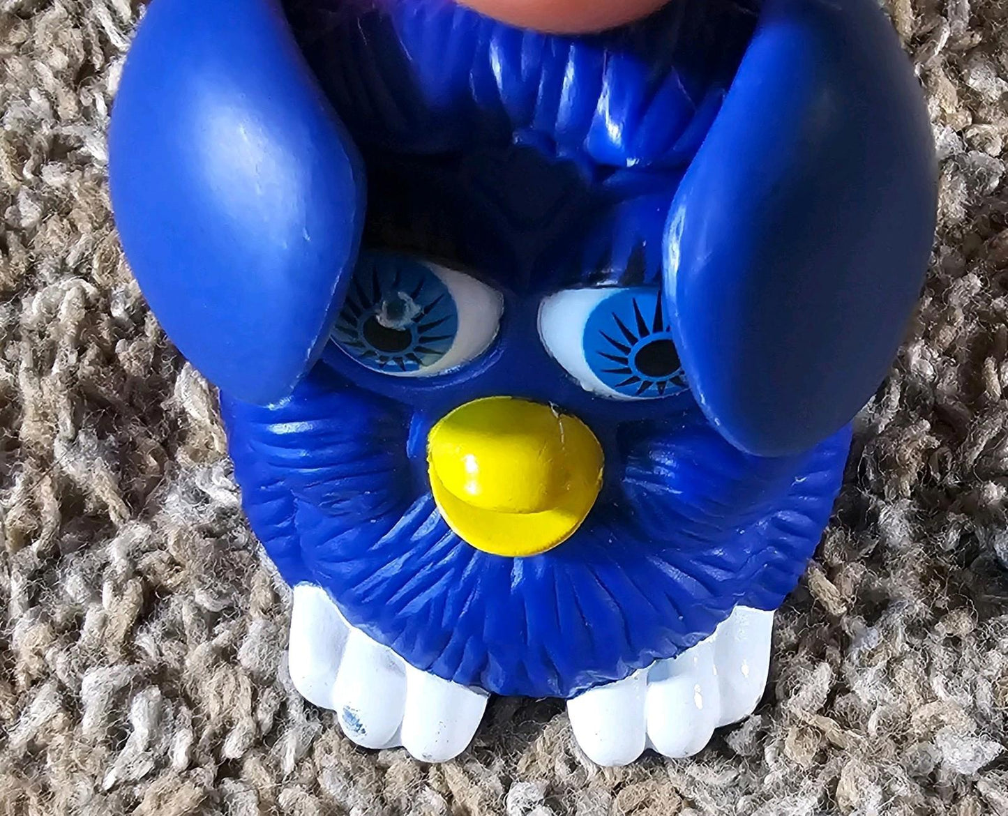 1998 McDonald's blue FURBY purple hair