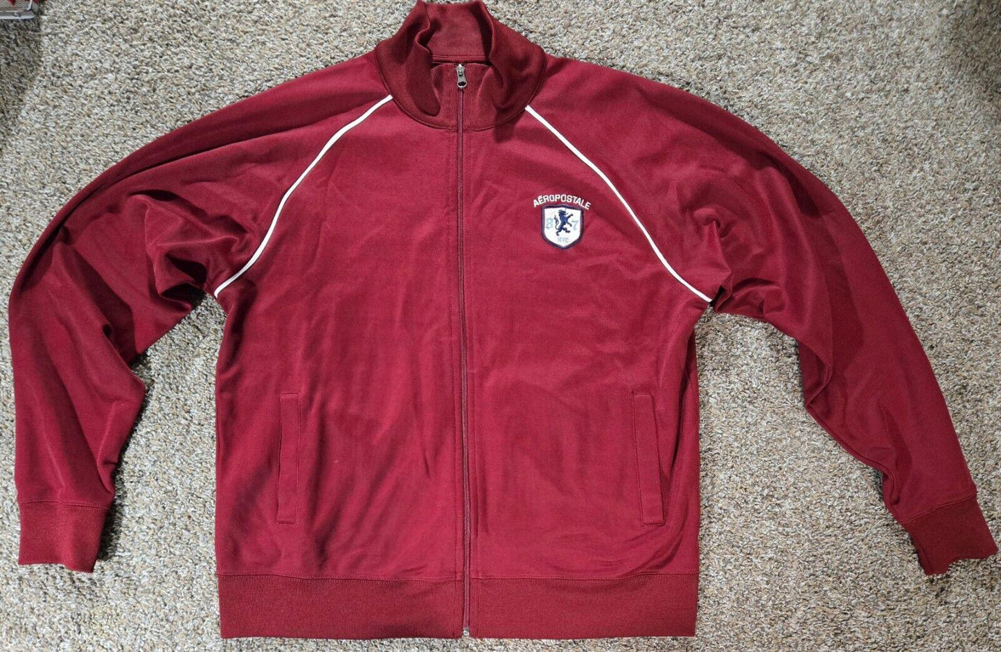 Red Aeropostle Athletic Brand Full Zip Track Jacket Sz XL
