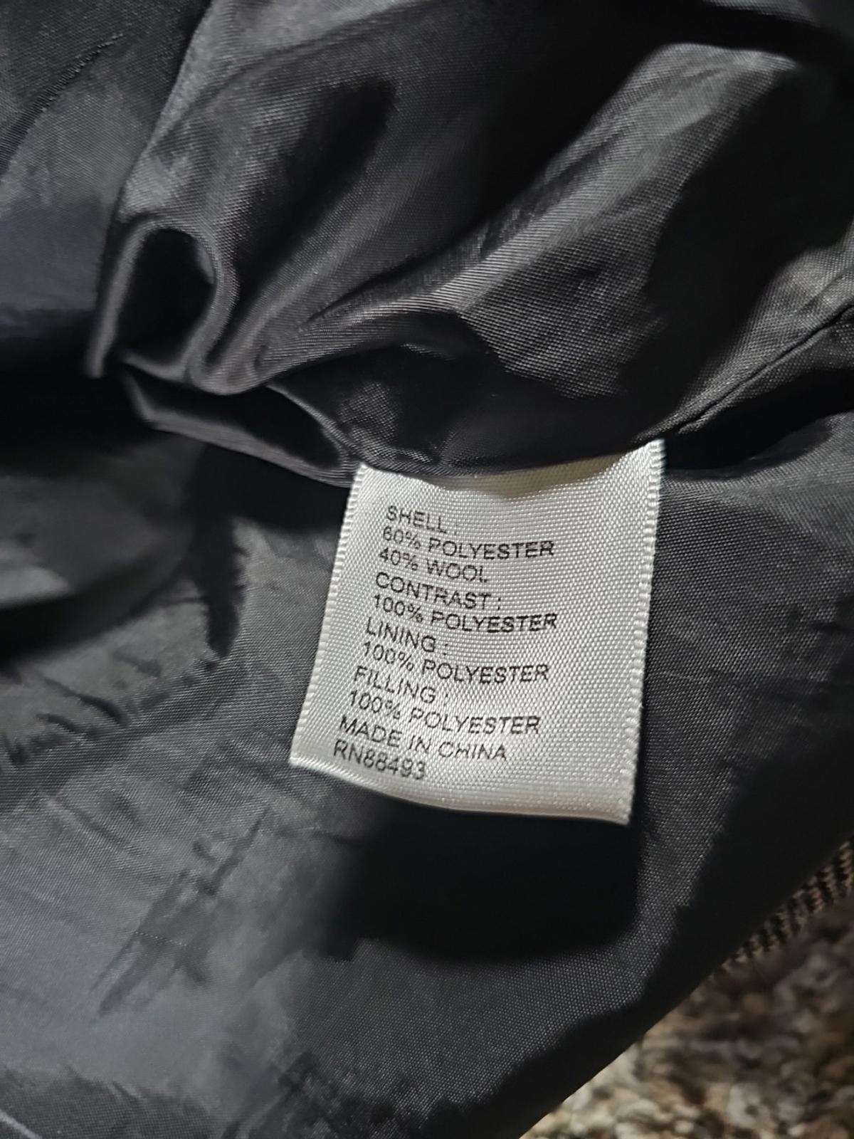 BKE Standard Fit XL Gray Puffer Vest Wool Blend