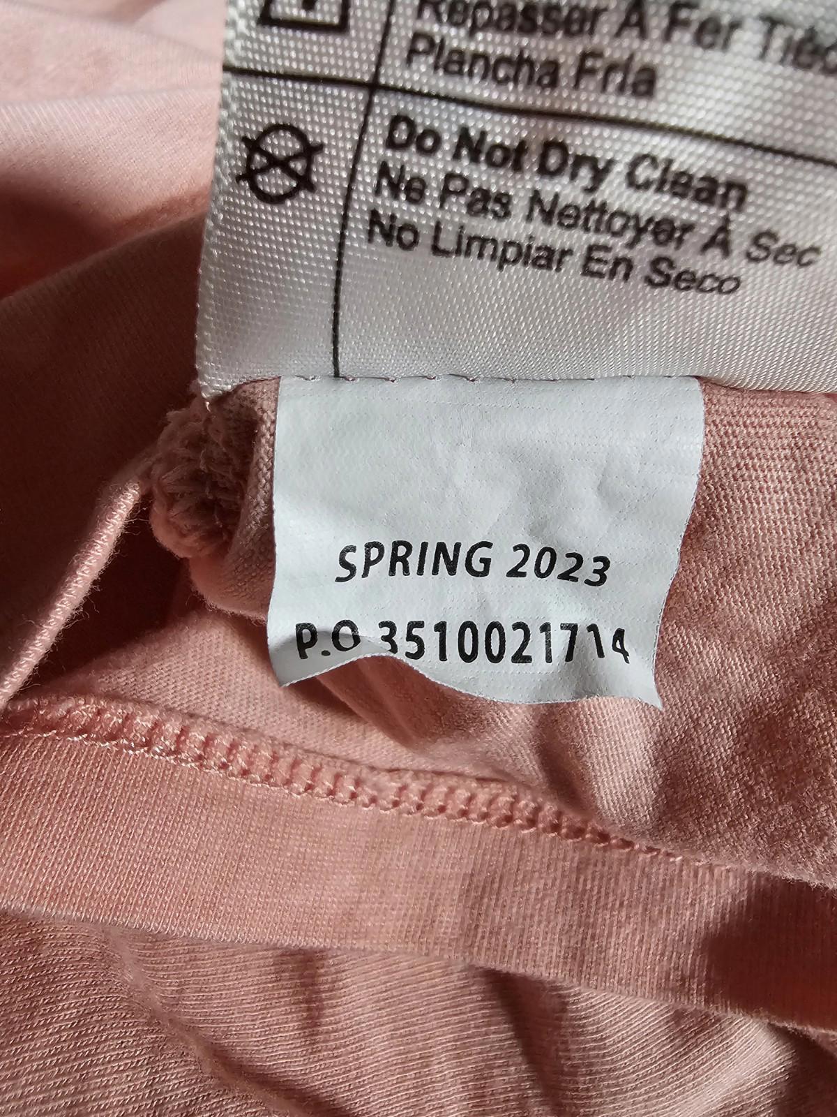 Carhartt Relax Fit Lightweight V Neck Pink T-shirt L 12-14