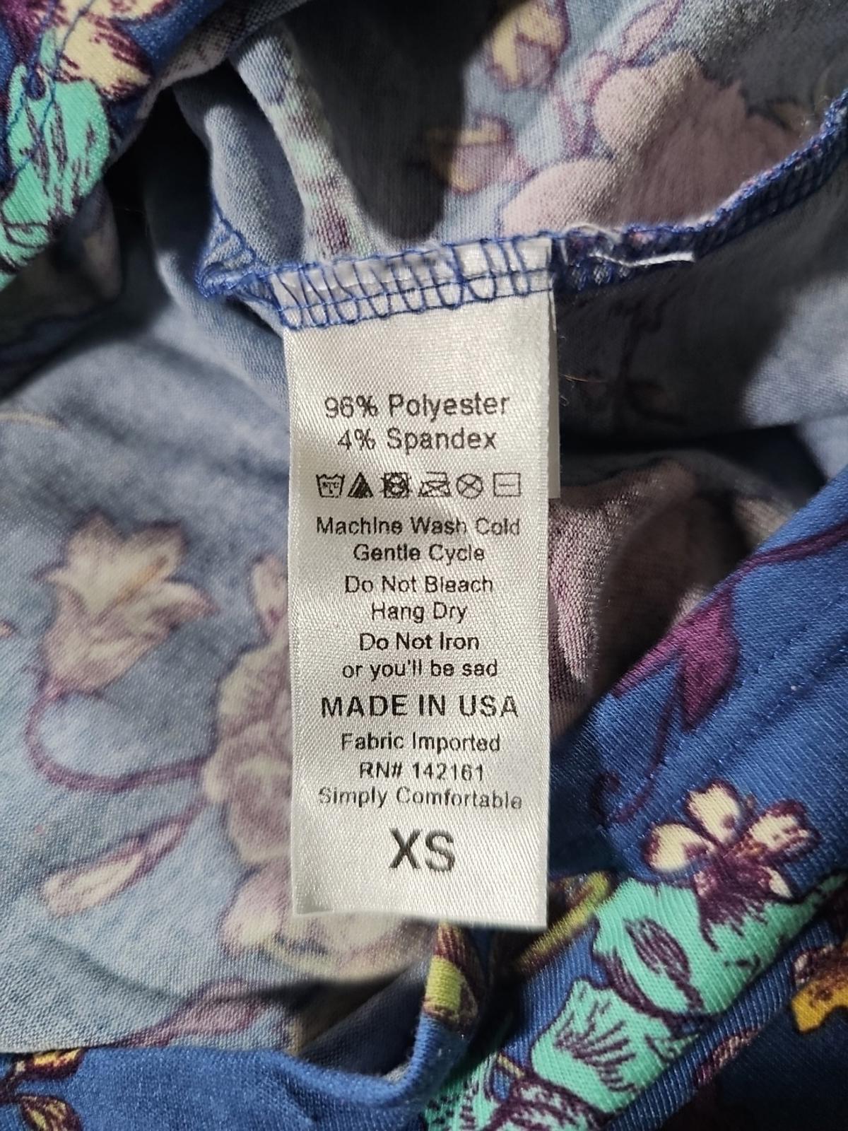 LuLaRoe XS Floral Dress Multicolor