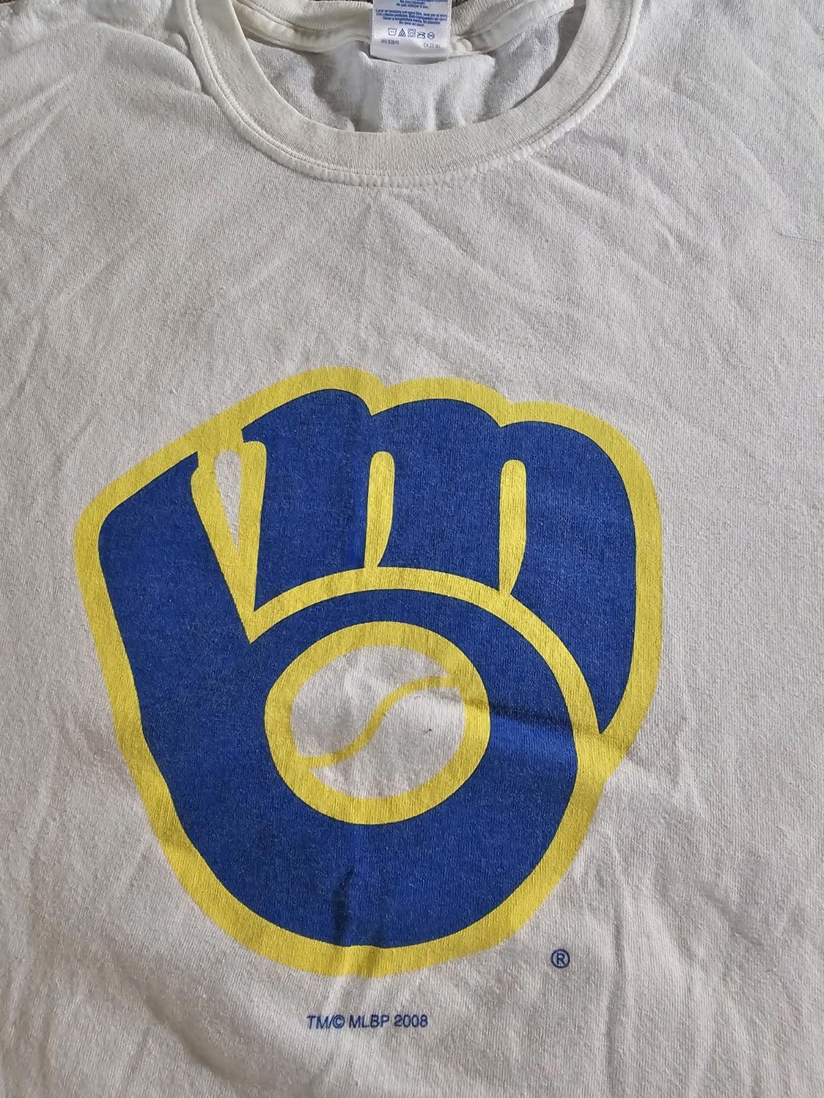 2008 MLB Milwaukee Brewers Miller Lite Tshirt XL