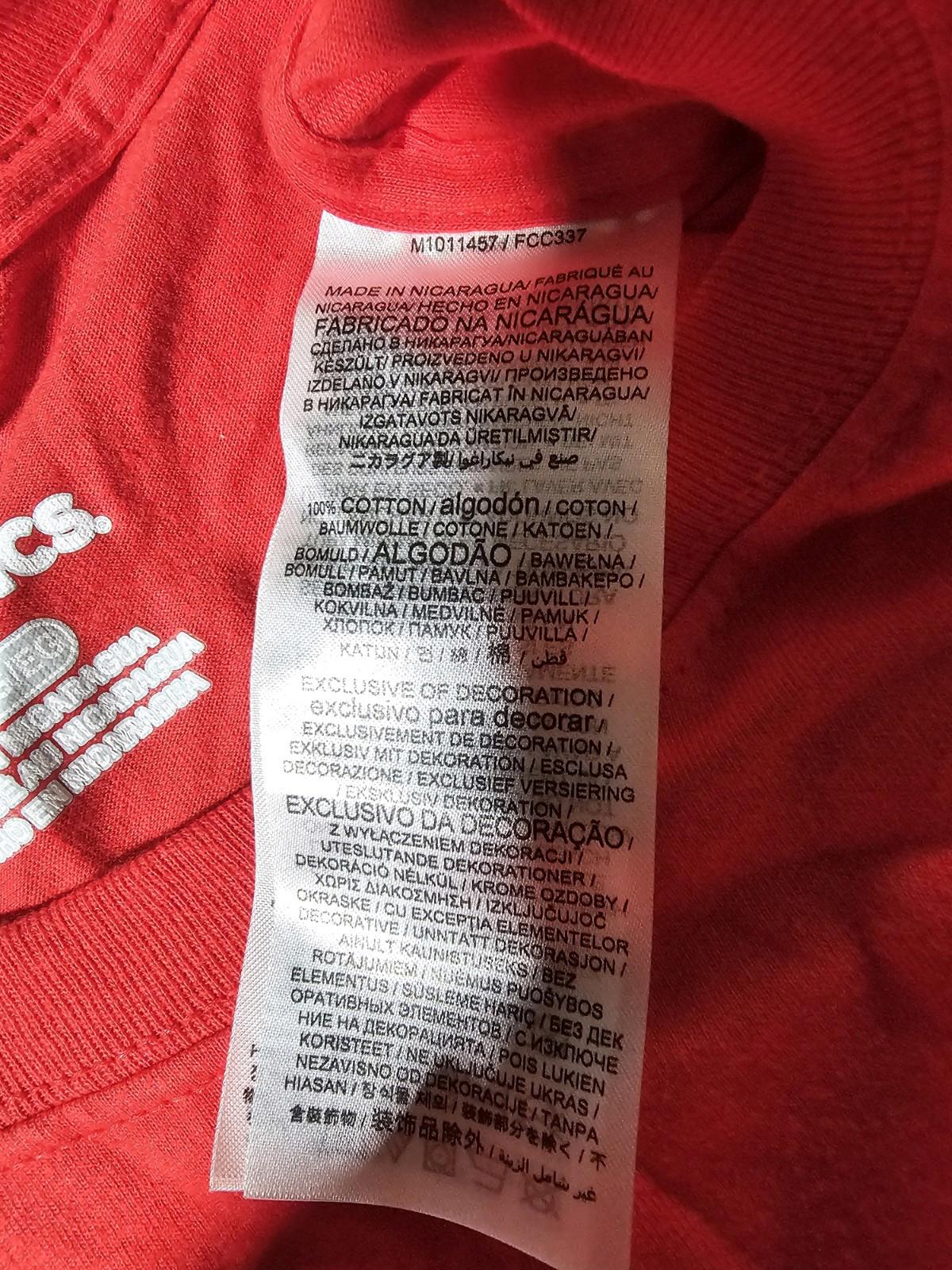 Fanatics Wisconsin Badgers Finger W Red Tshirt XL