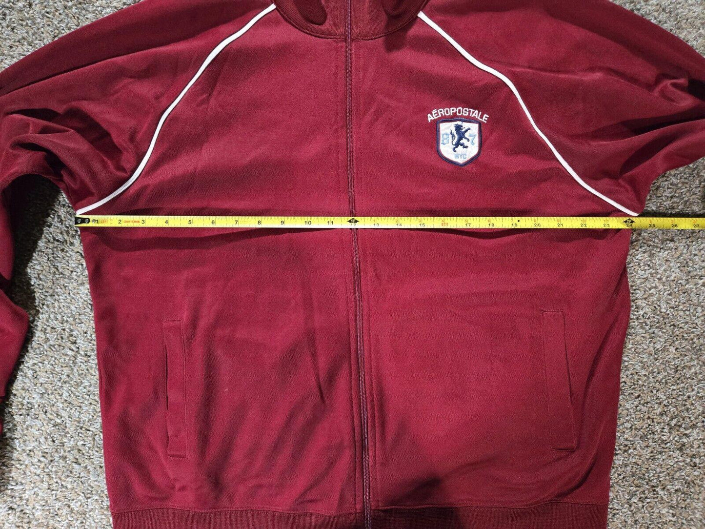Red Aeropostle Athletic Brand Full Zip Track Jacket Sz XL