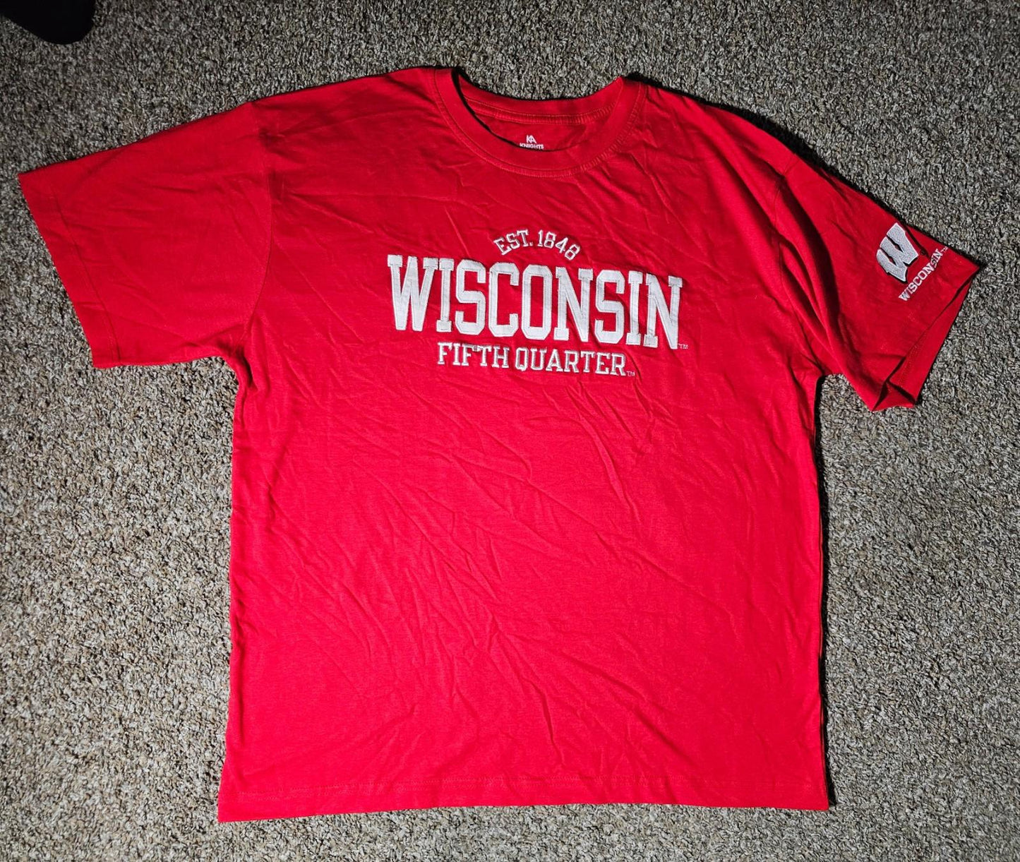 KA Knights Apparel Wisconsin Badgers 5th Quarter Tshirt XL