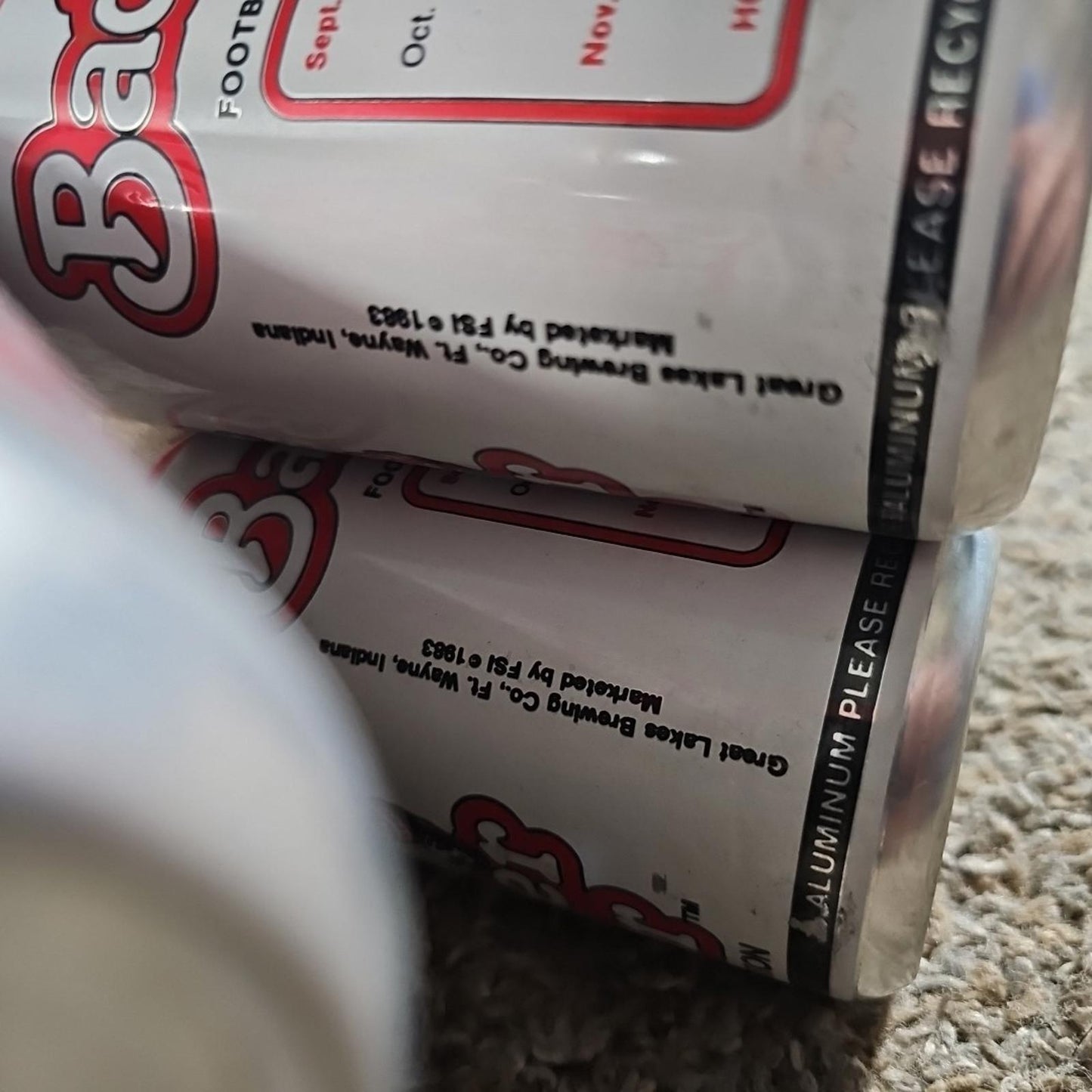 WI Badger Beer 6 Pack Cans 1983 Edition Great Lakes Brewing Vintage Collectors