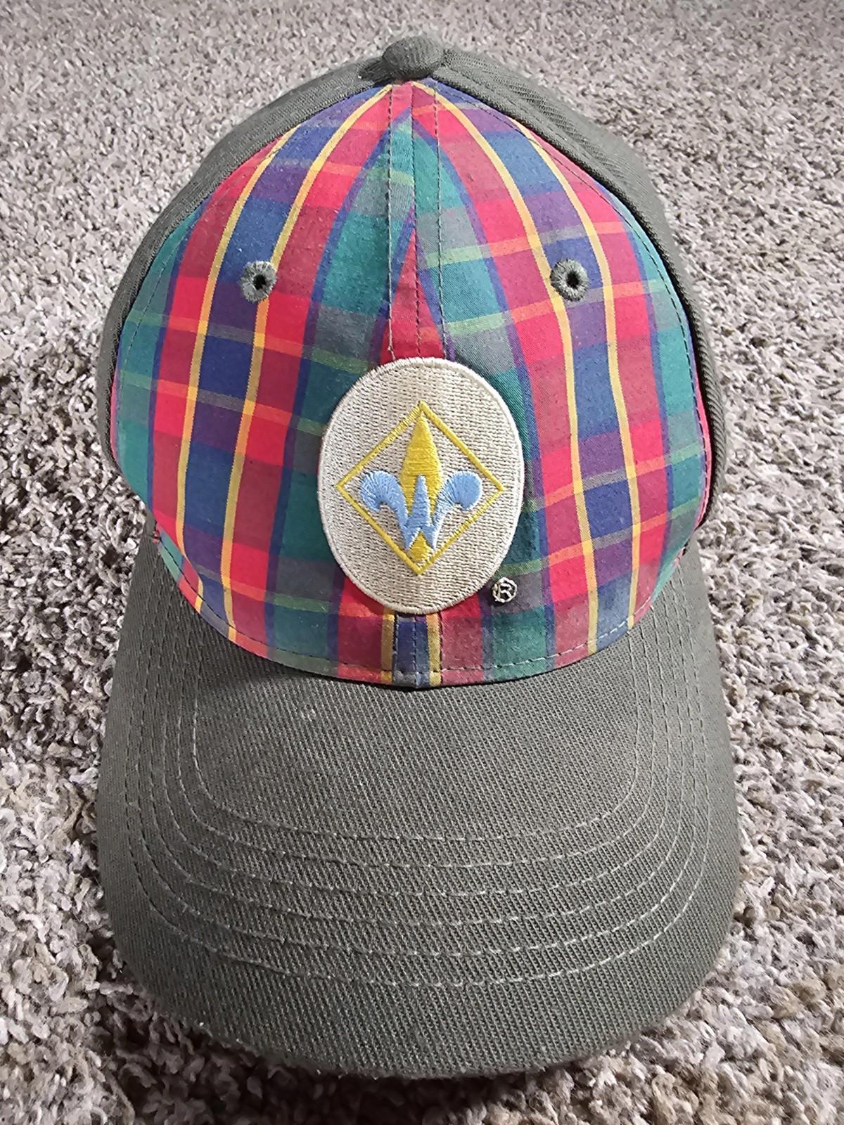 Boy Scouts Of America Webelos Fitted Plaid Hat Size M/L