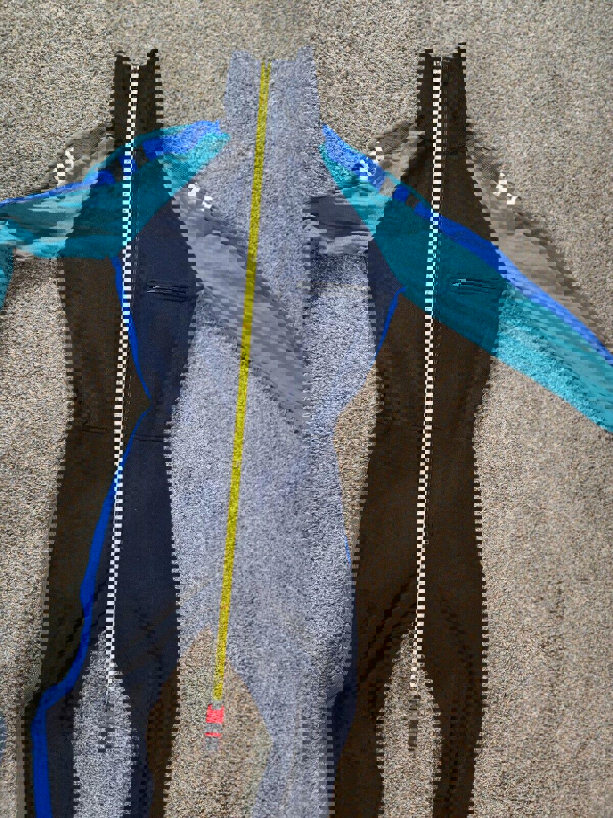 Vintage Odlo Ski Suit Navy Teal Blue White Mens Medium 50