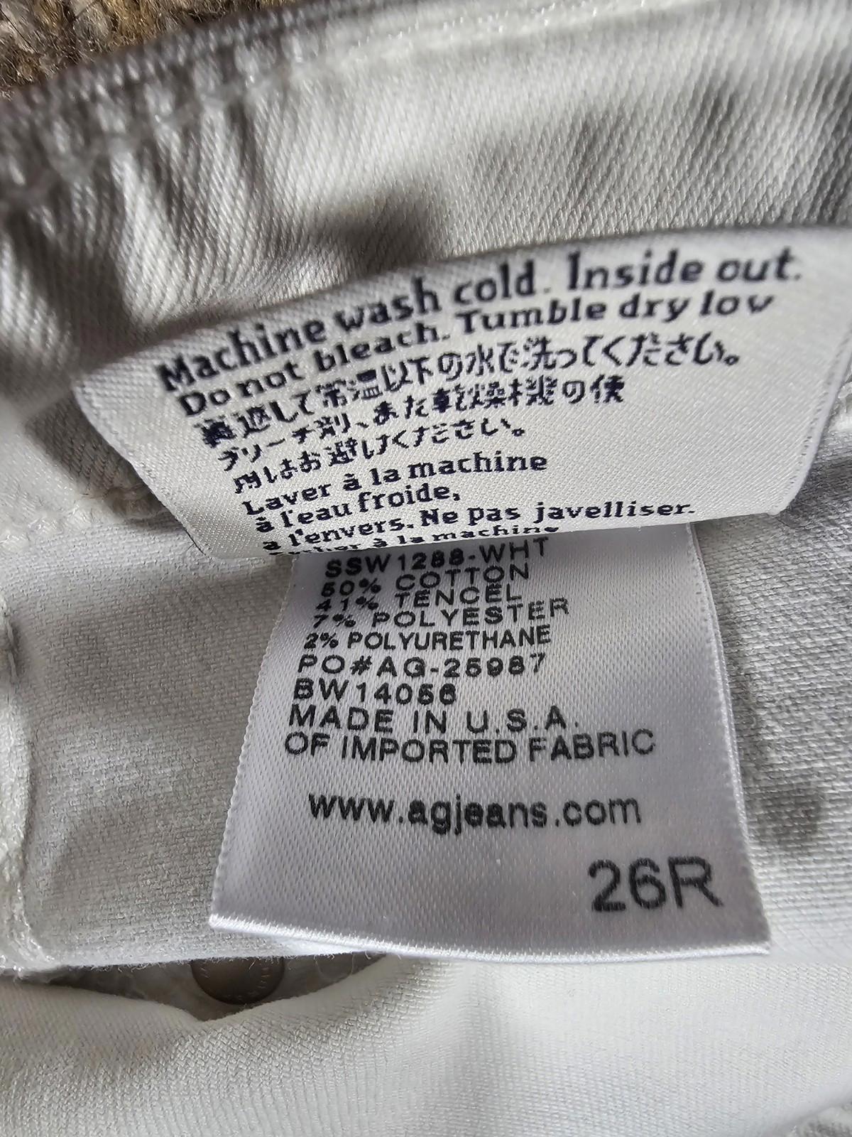AG Adriano Goldschmeid Jeans 26R Legging Ankle Super Skinny