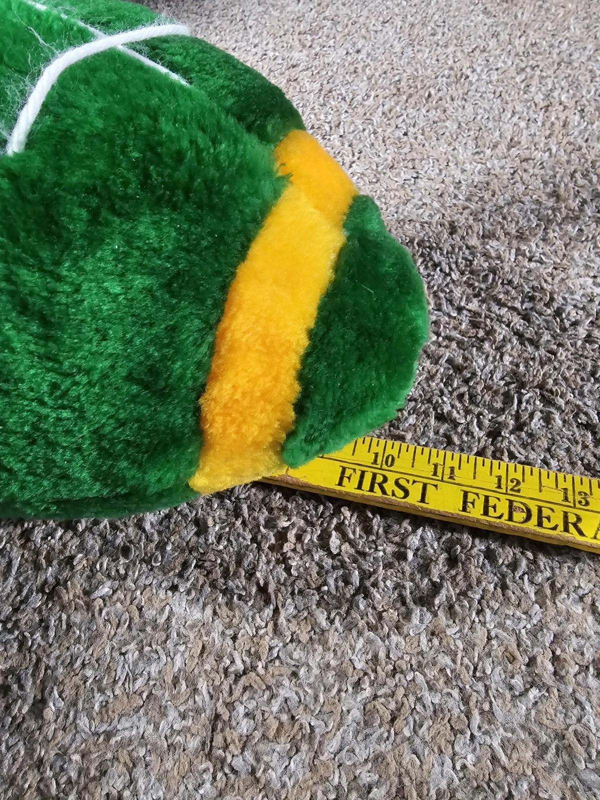 Green Yellow NFL Plush Football - Packers
