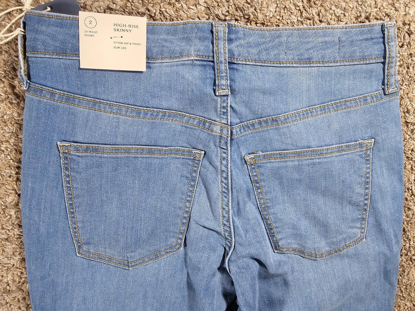 Womens Universal Thread High Rise Skinny Jeans 2 Short Nwt
