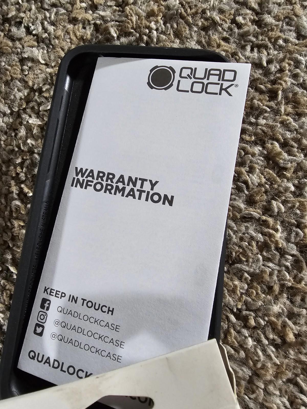 Quad Lock Apple iPhone 11 pro case NIB Old Stock