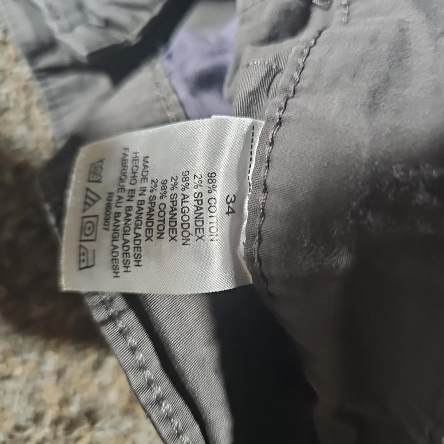 Unionbay Sz 34 Gray Cargo Shorts