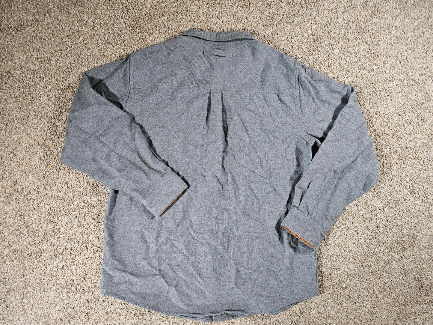 Legendary Whitetails Flannel Shirt Mens L Gray Button Up