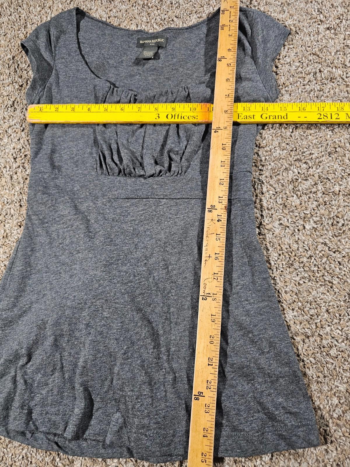 Banana Republic Sleeveless Tieback Top Gray Small
