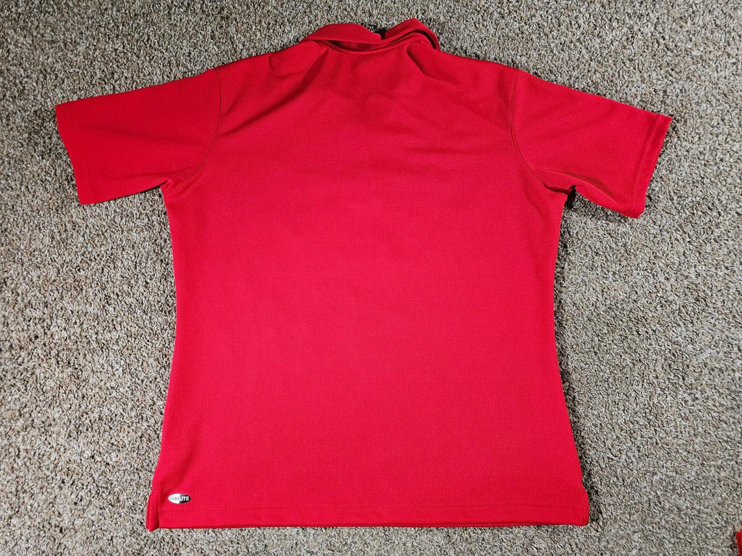 Adidas Wisconsin Badgers Hockey Red Polo Large Vintage