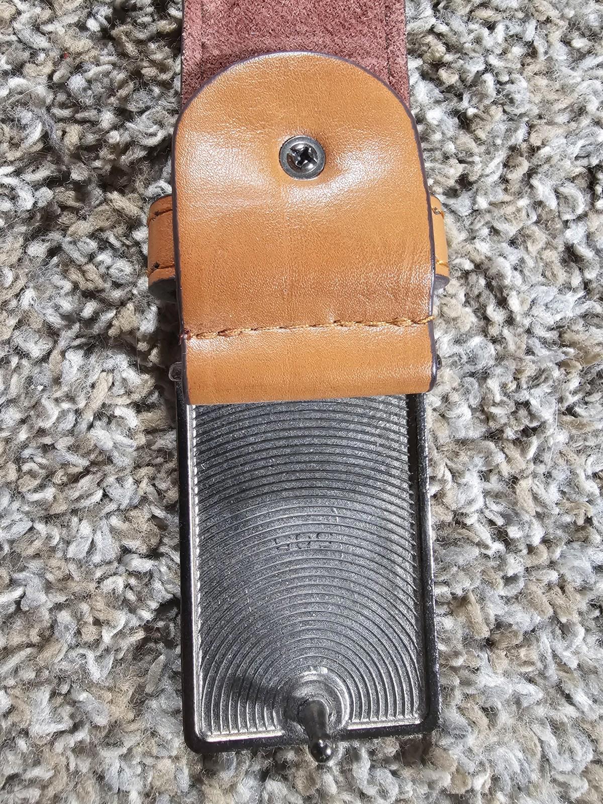 DIKA BEILA Mens Leather Belt Brown Very Soft