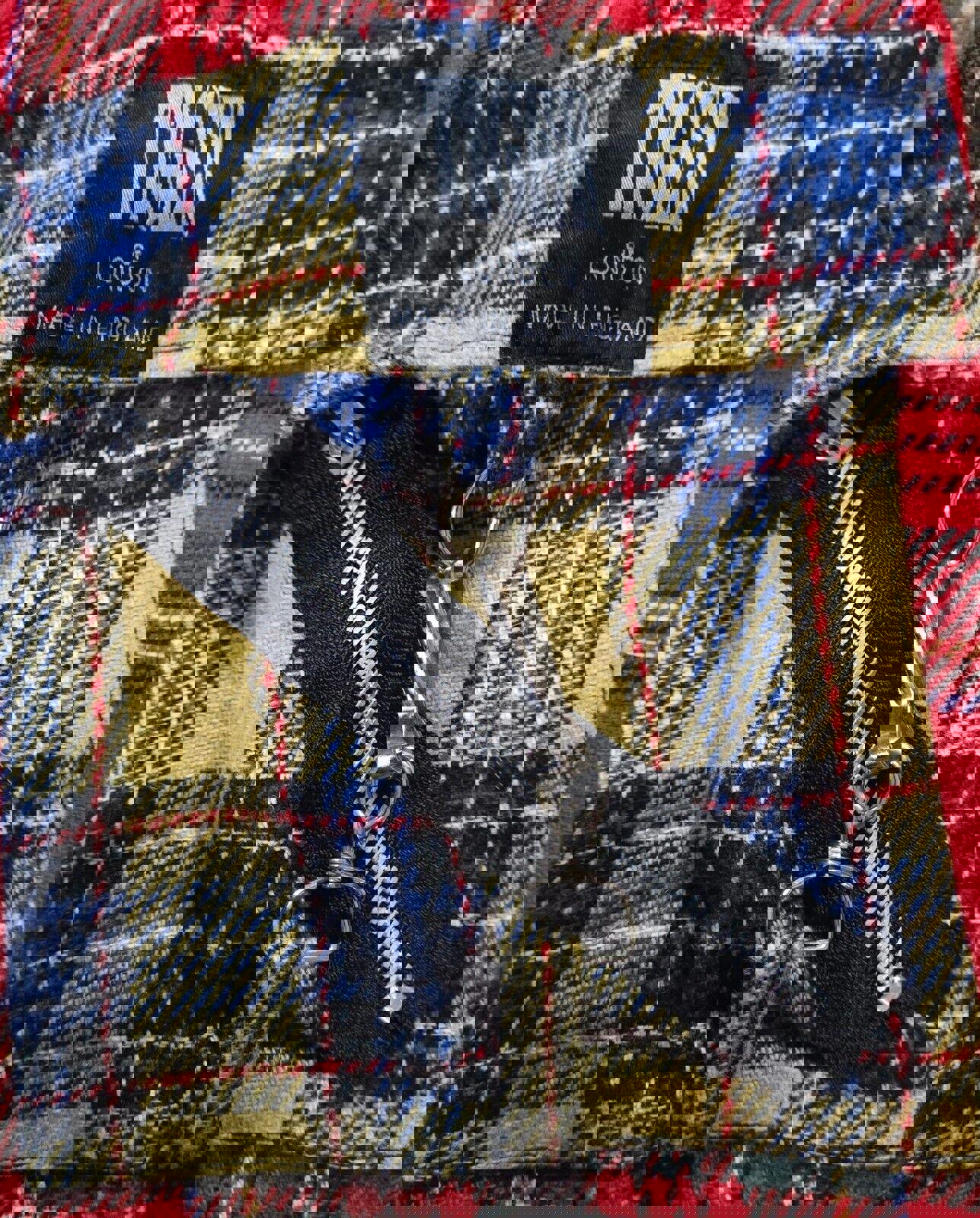 Tiger Of London Plaid Flannel Bondage Zippper Punk Pants 34