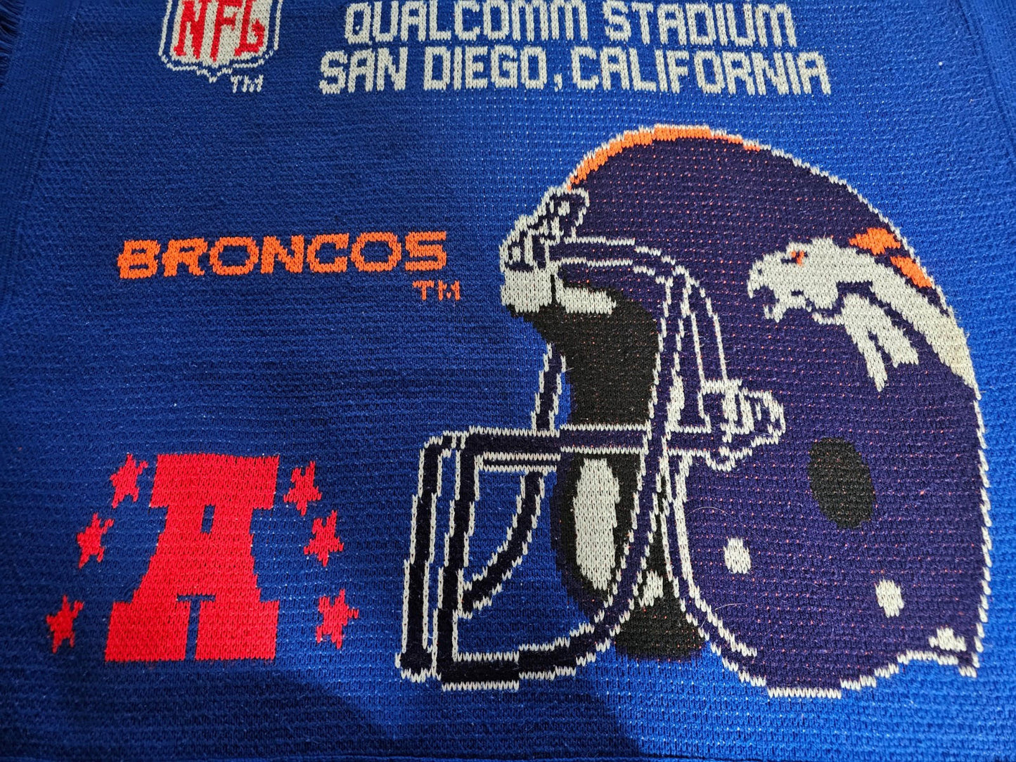 3 Strikes Packers Broncos super bowl 32 tapestry throw