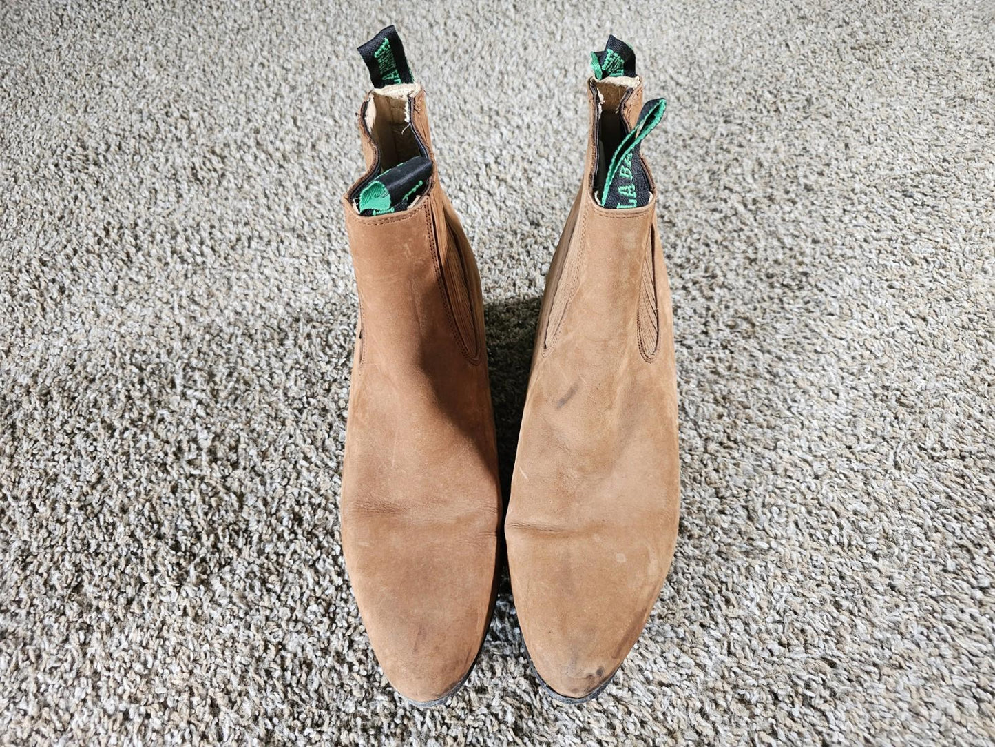 La Barca Boots leather women's 9 Brown western ankle coastal cowgirl