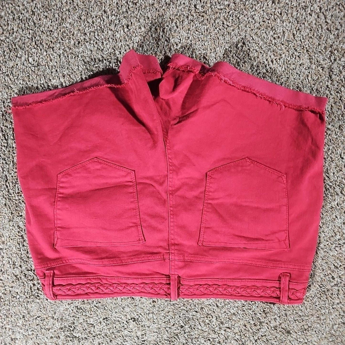 Stitch Star Sz 16 Red Cutoff Shorts