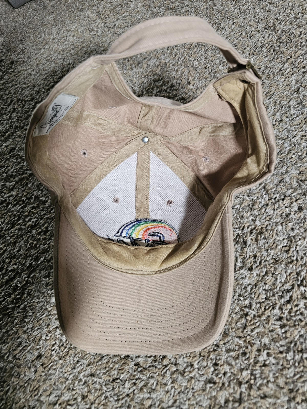 fitz rainbow strapback Crossroads Designs hat