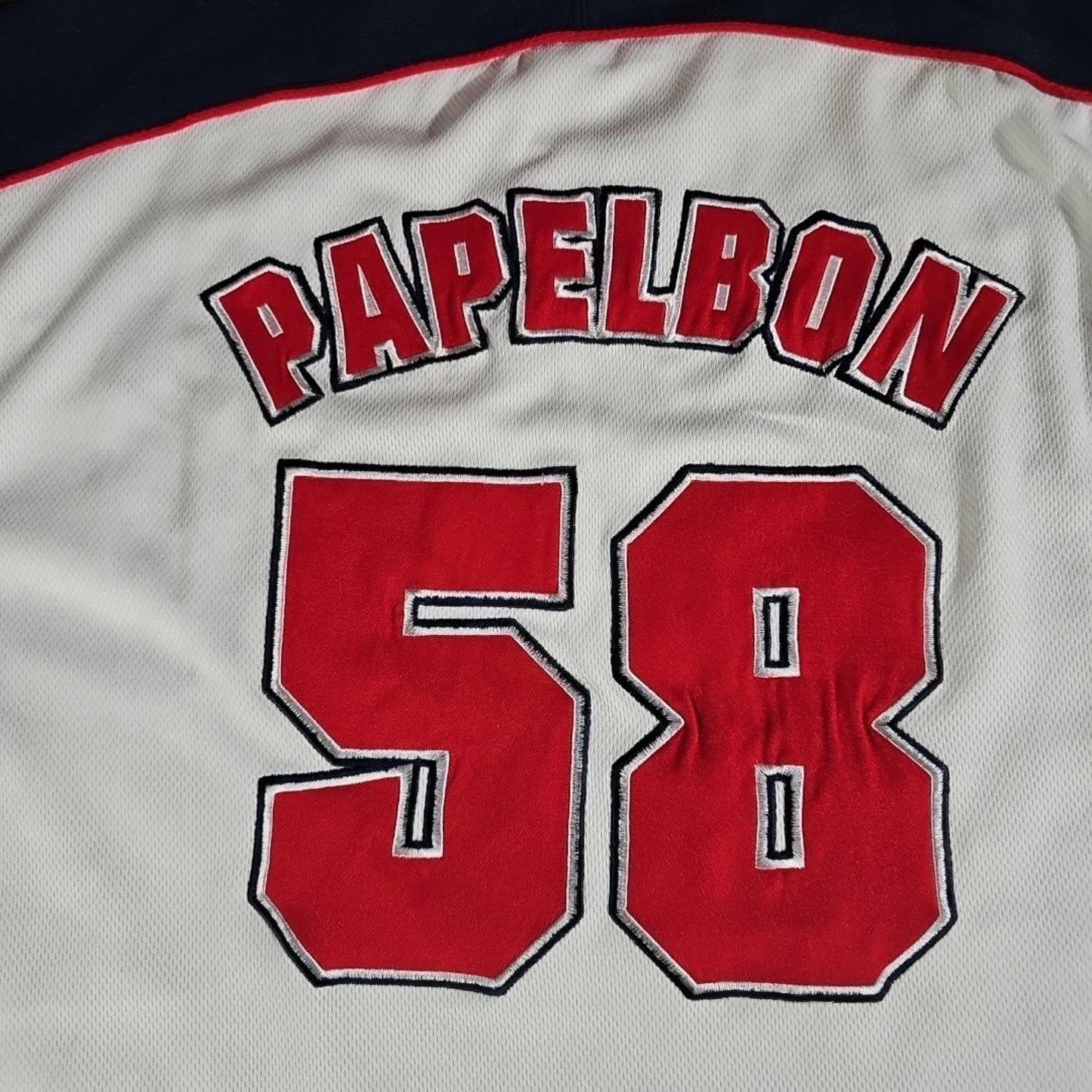 Stitches Boston Red Sox L Jersey Shirt #58 Papelbon