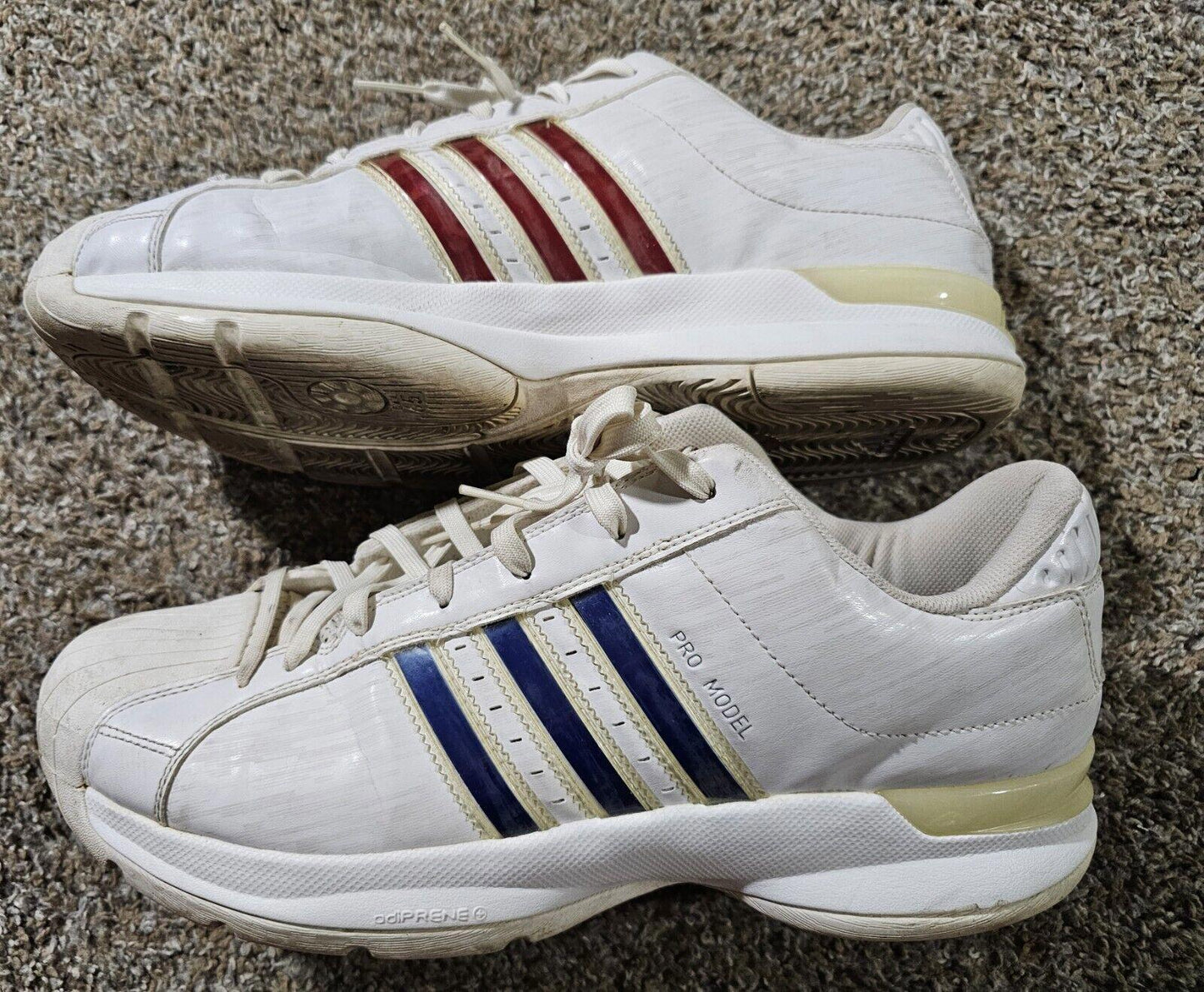 adidas pro model art 678104 blue red stripes 2008 Size 15