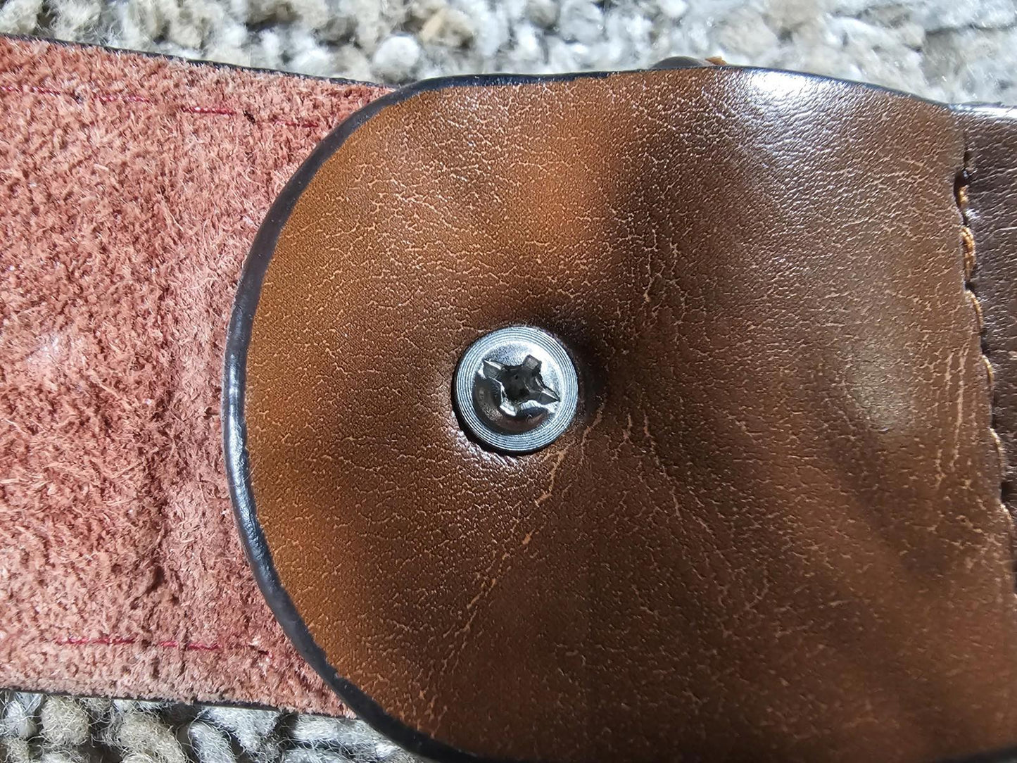 DIKA BEILA Mens Leather Belt Brown Very Soft