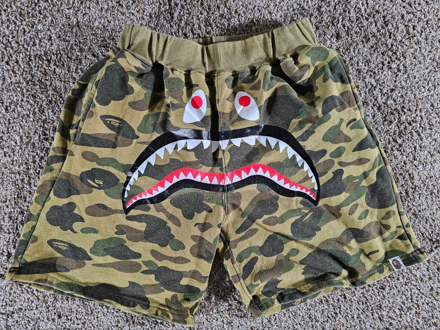 A Bathing Ape Camo Sweat Shorts BAPE Streetwear XL No string