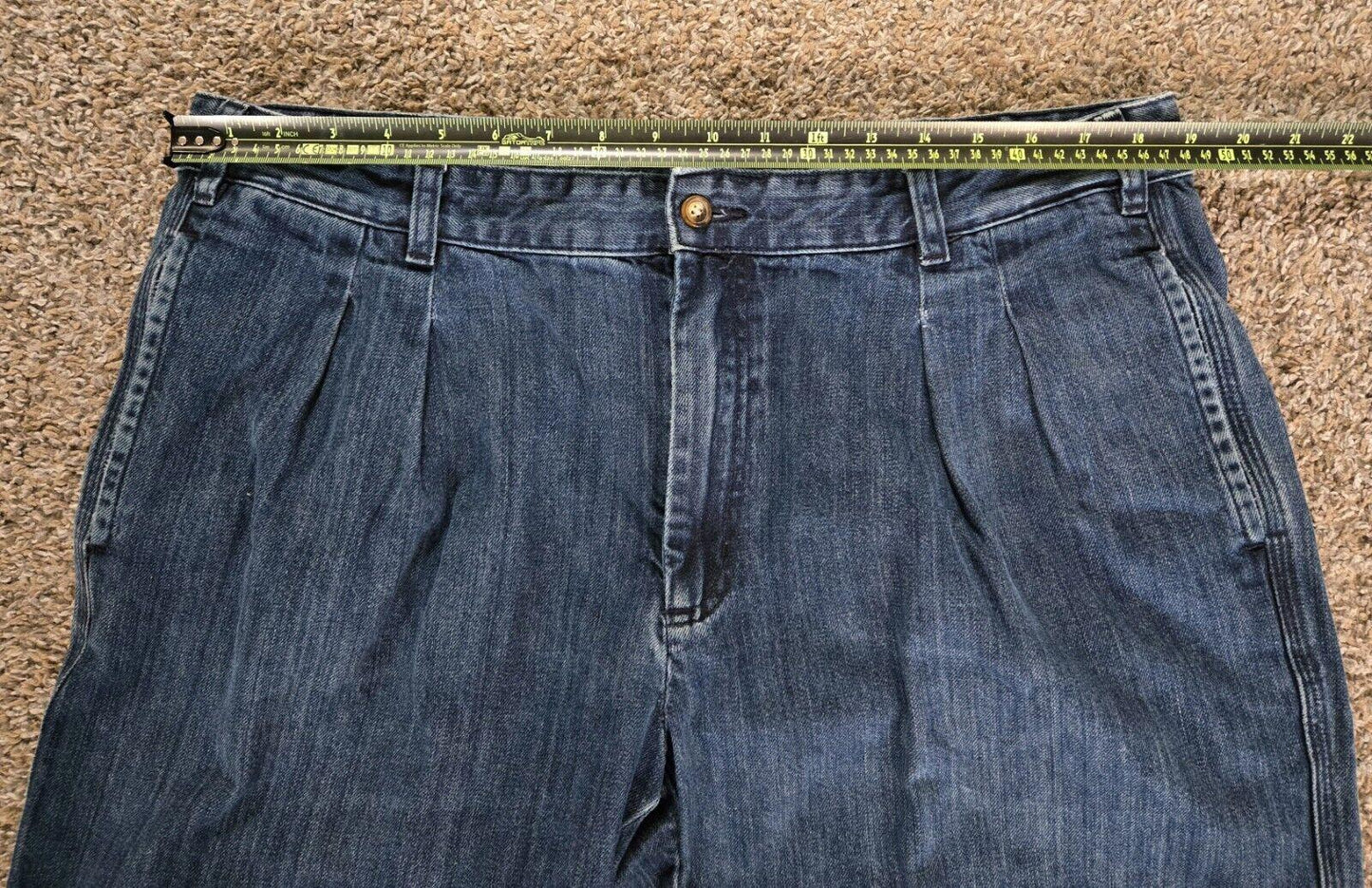 Orvis Sporting Traditions Pleated Cotton Denim Pant Size 38
