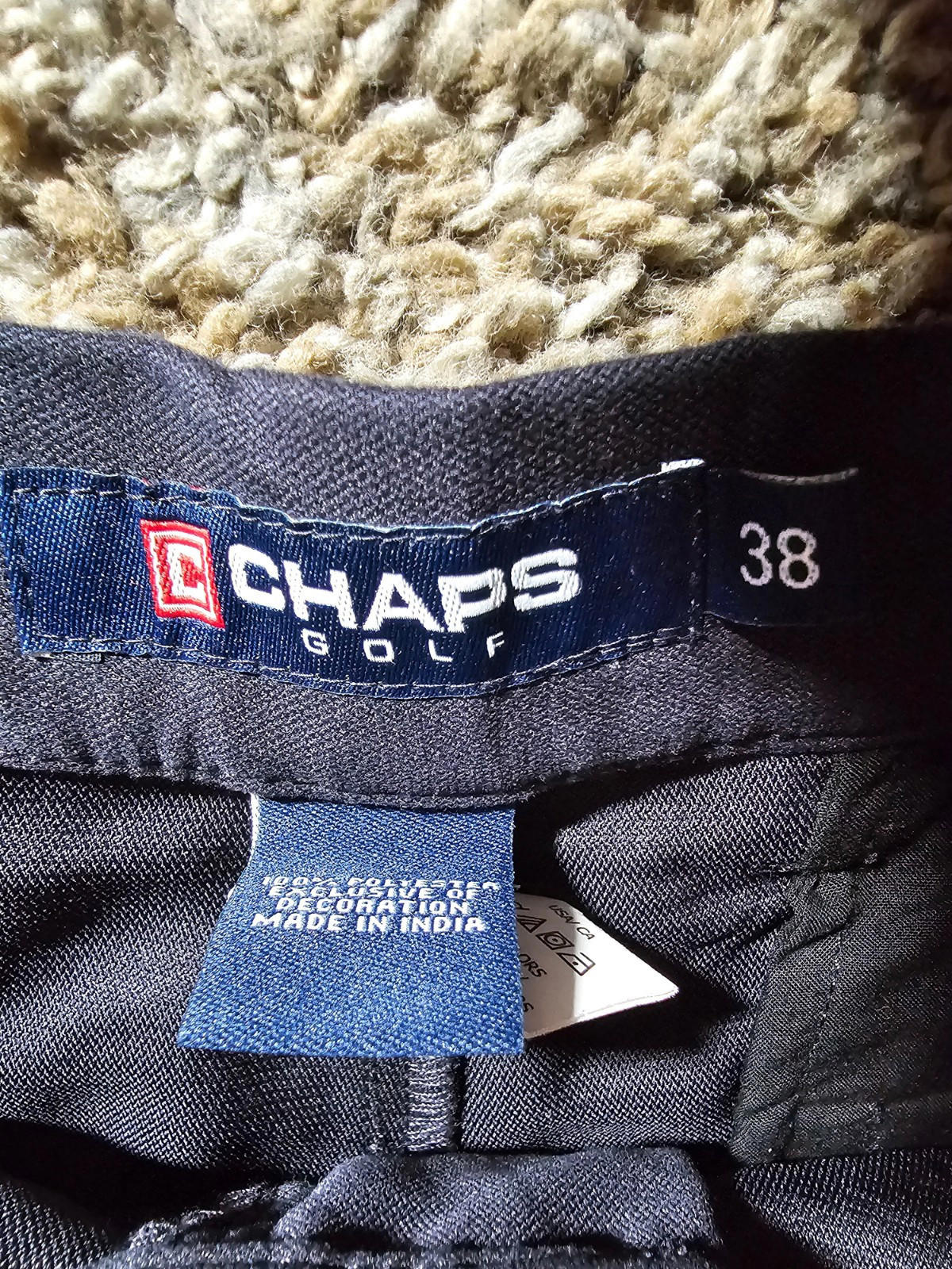 Men's Chaps Golf Shorts Blue Gray Size 38