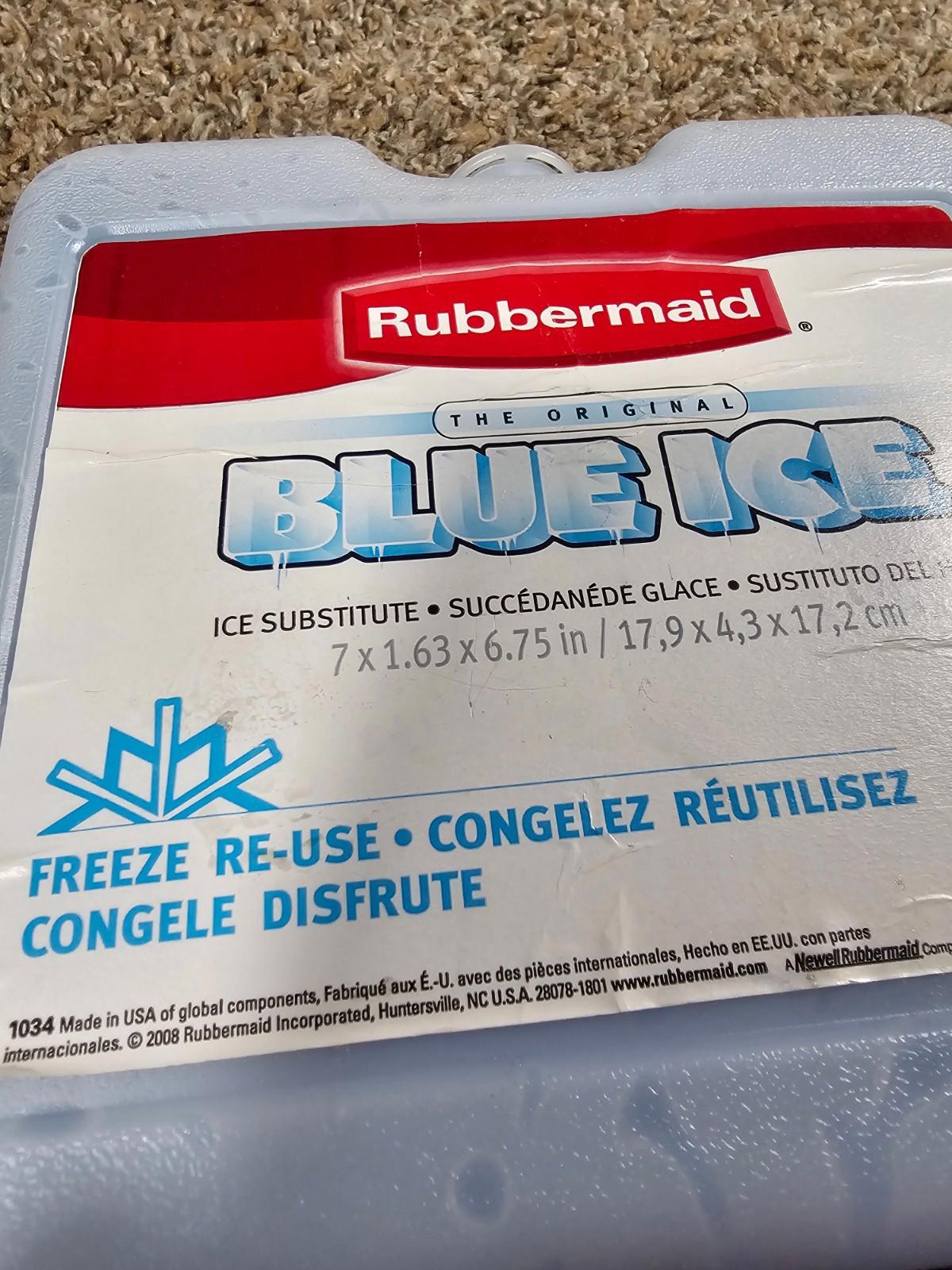 Rubbermaid The Original Blue Ice Pack Weekender Reusable 1034