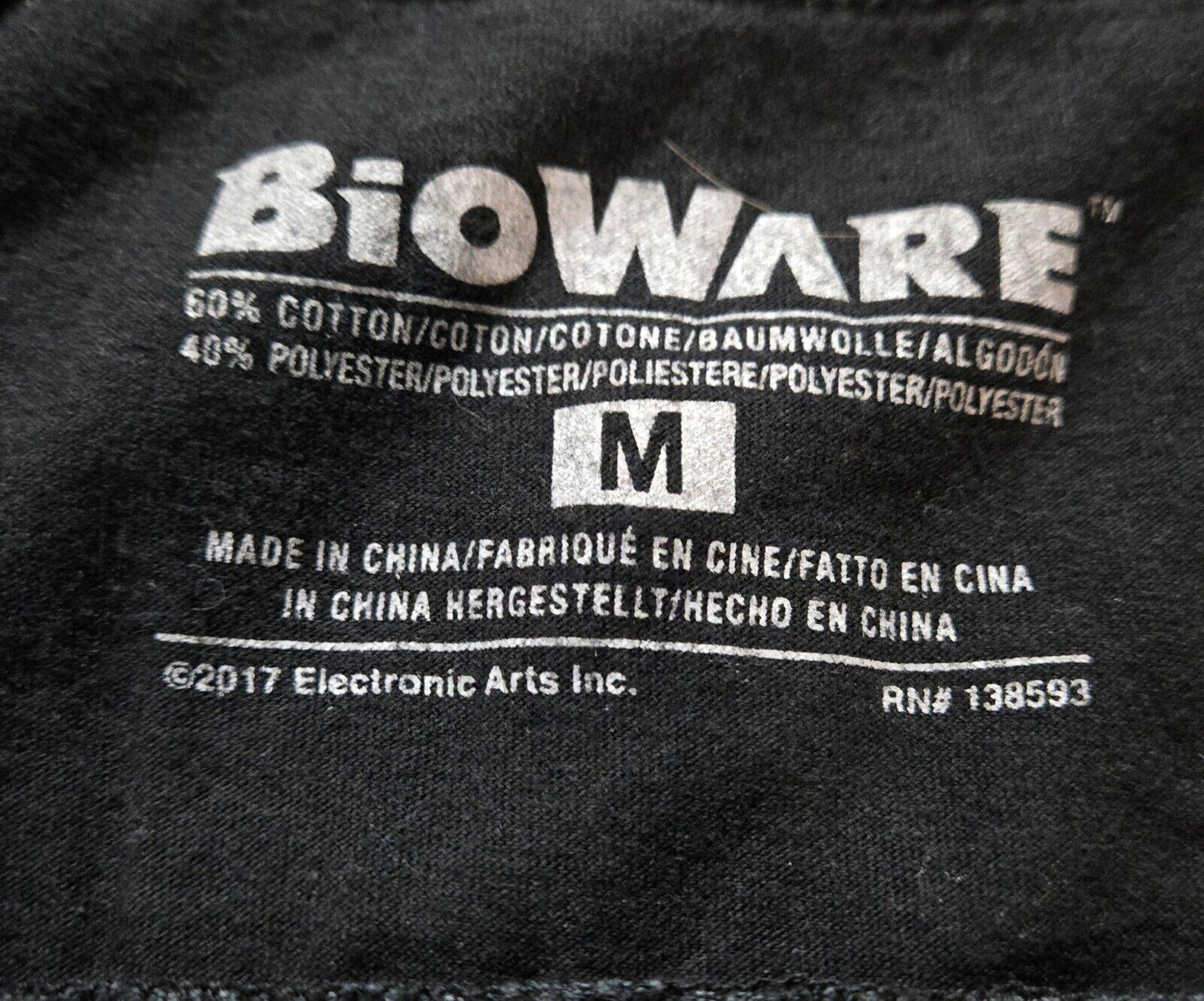 2017 Bioware Mass Effect Andromeda Colorblock TShirt Size M